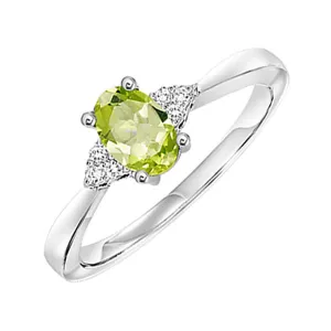 10KT White Gold & Diamond Sparkle Fashion Ring   - 1/10 ctw