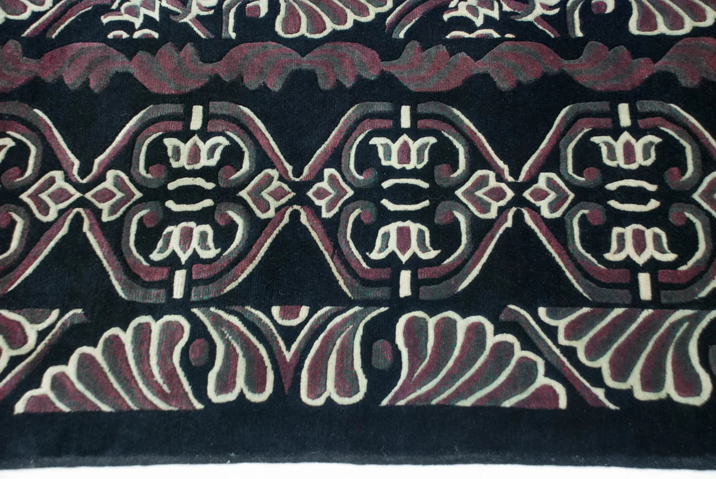10x14 Vintage Indian Damask Design Carpet