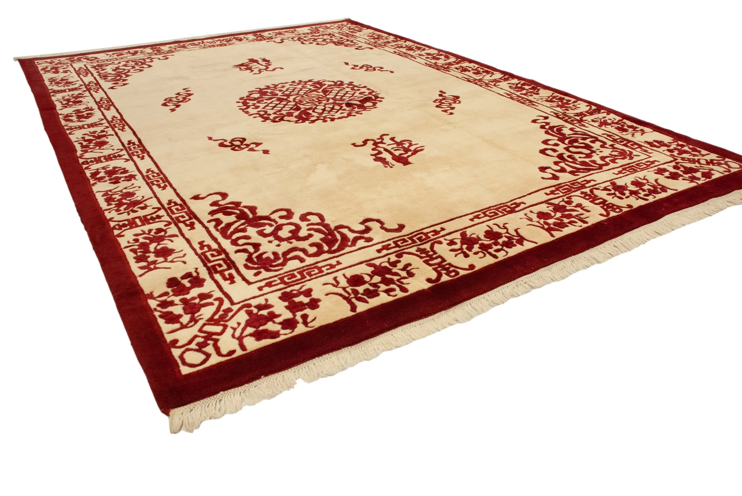 10x14 Vintage Indian Peking Design Carpet
