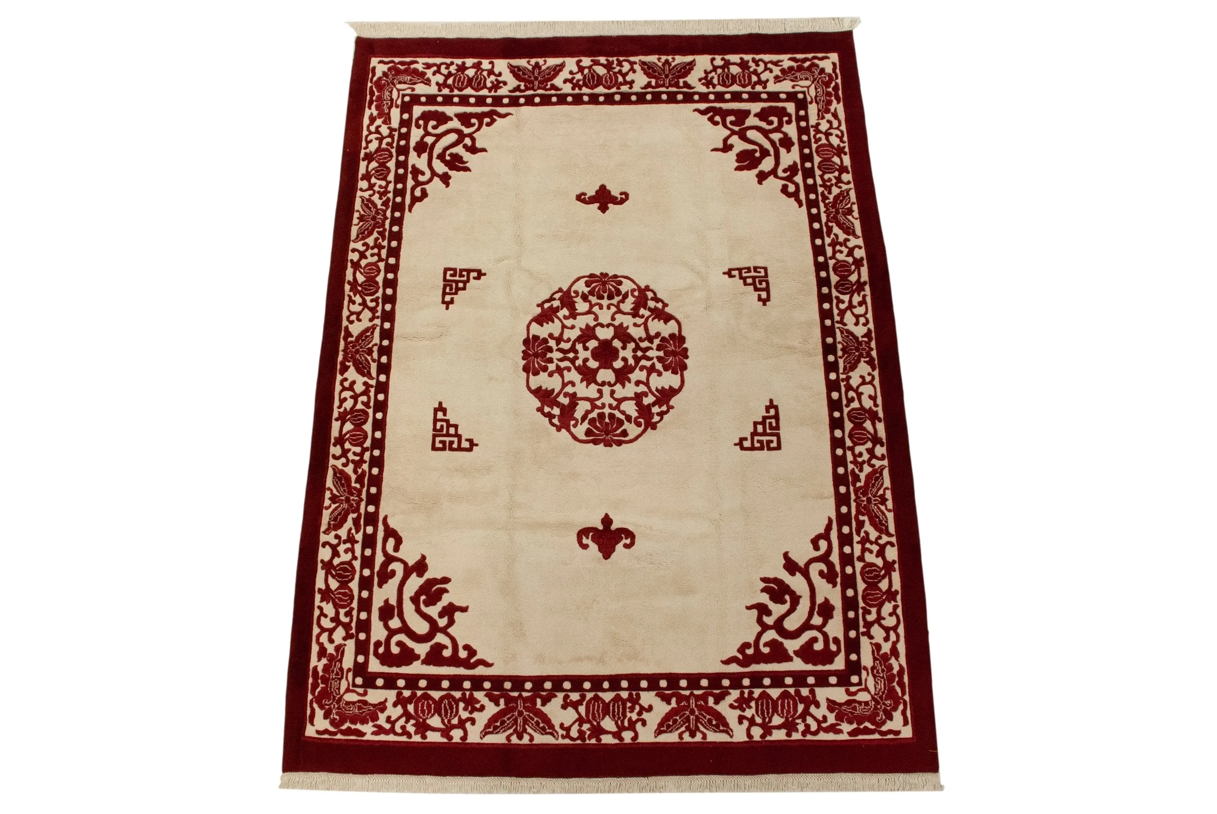 10x14 Vintage Indian Peking Design Carpet