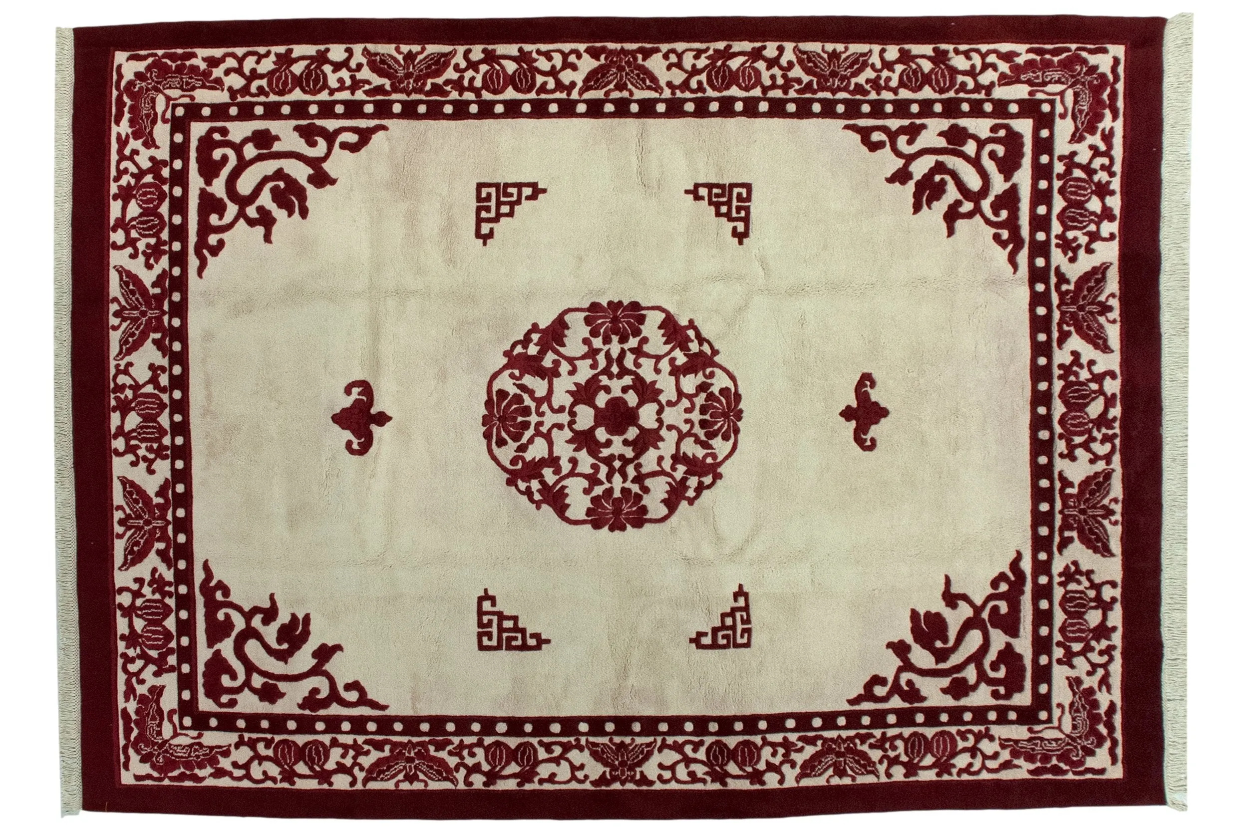 10x14 Vintage Indian Peking Design Carpet