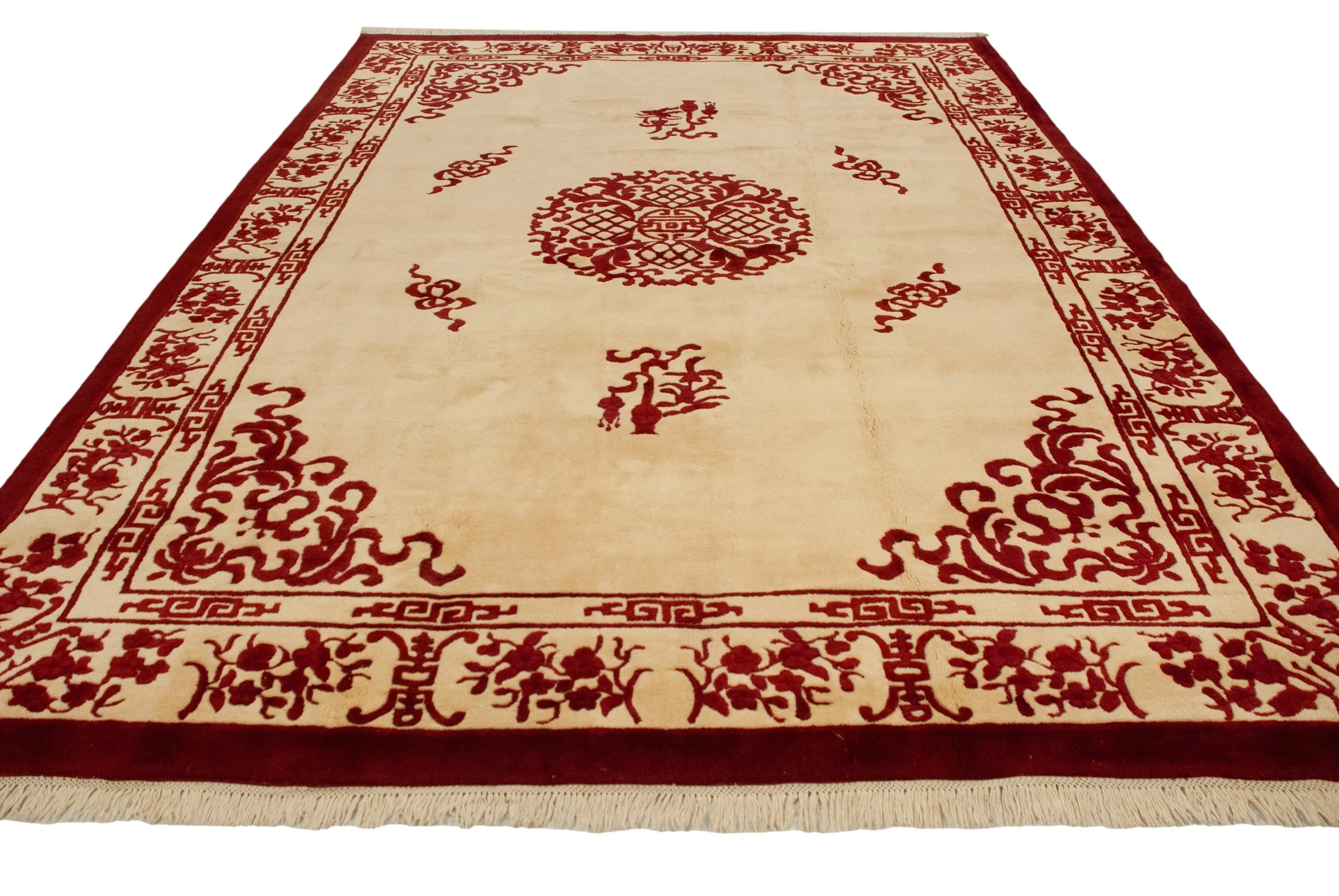 10x14 Vintage Indian Peking Design Carpet