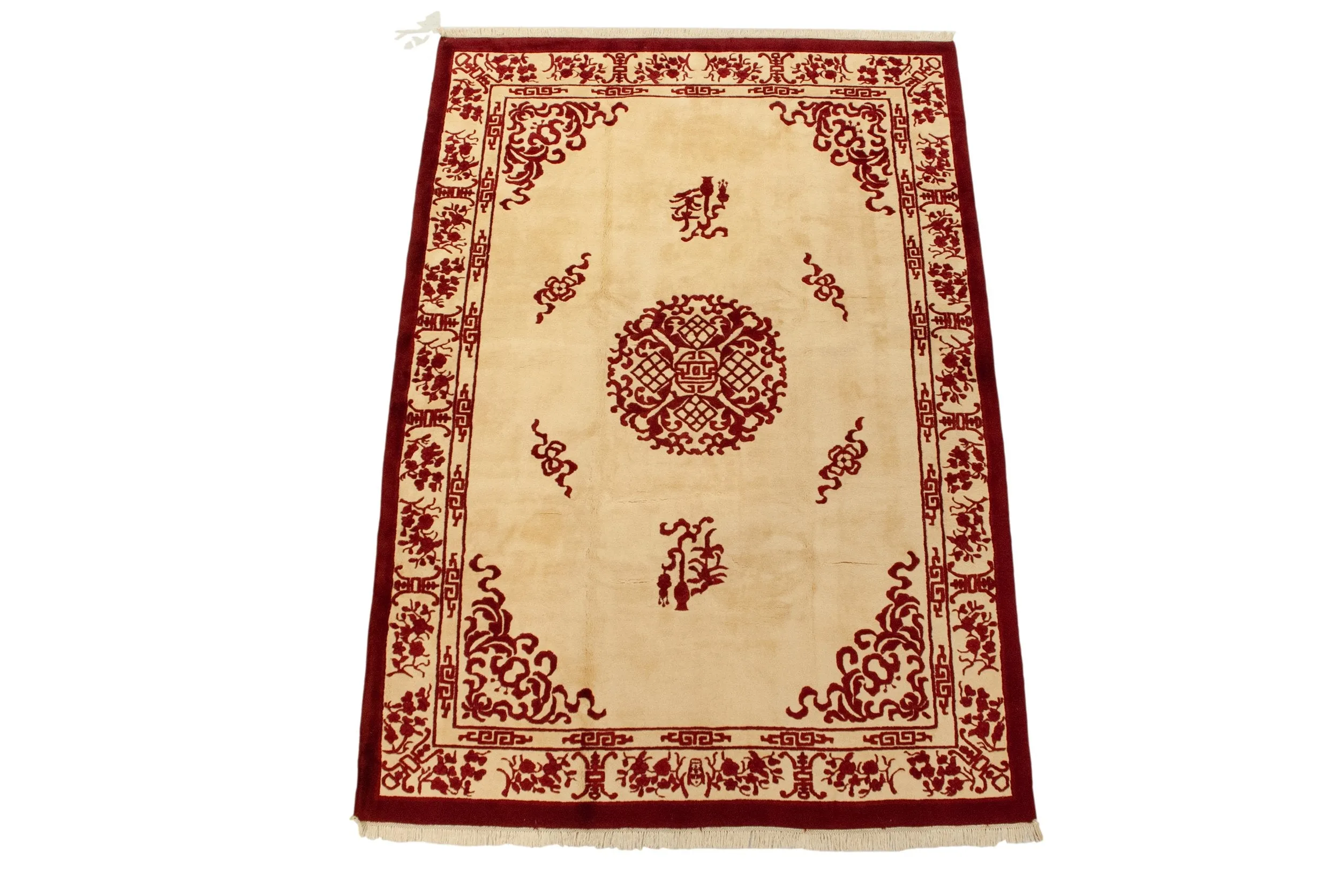 10x14 Vintage Indian Peking Design Carpet