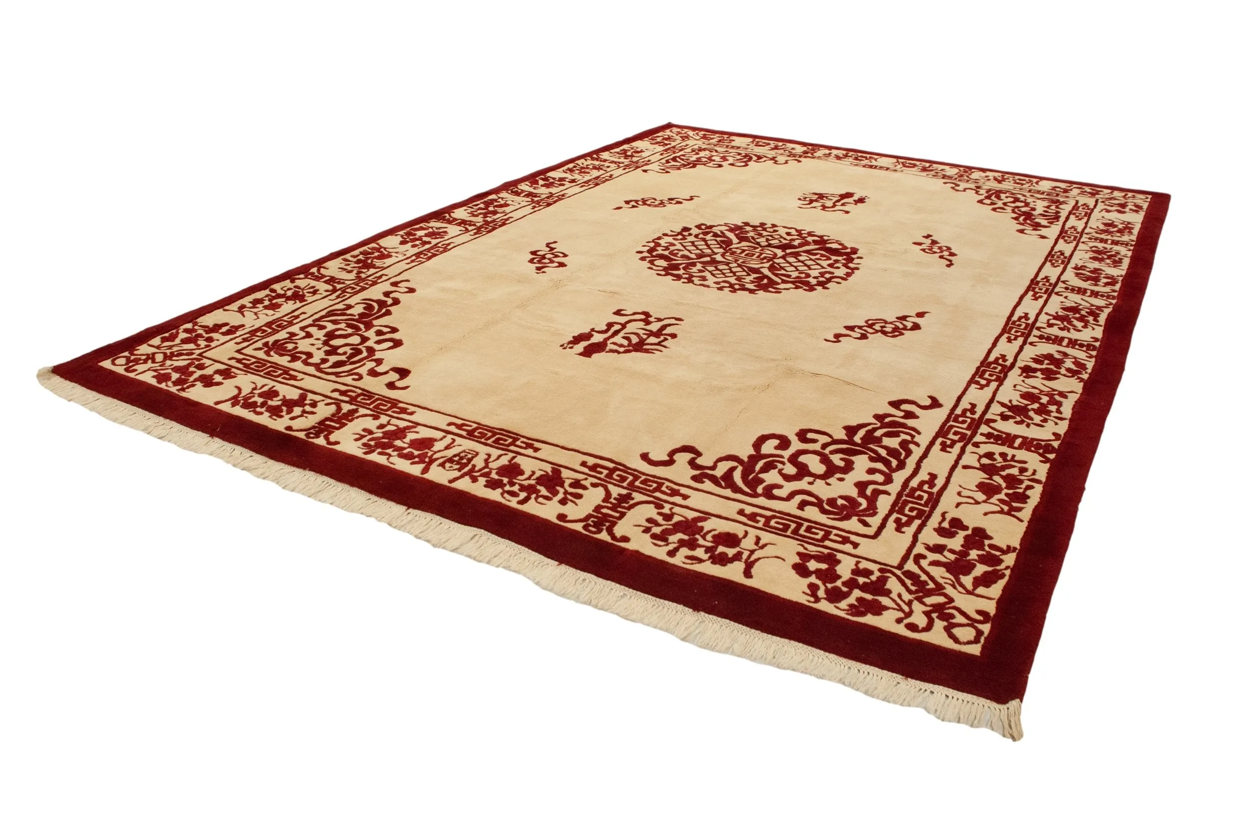 10x14 Vintage Indian Peking Design Carpet