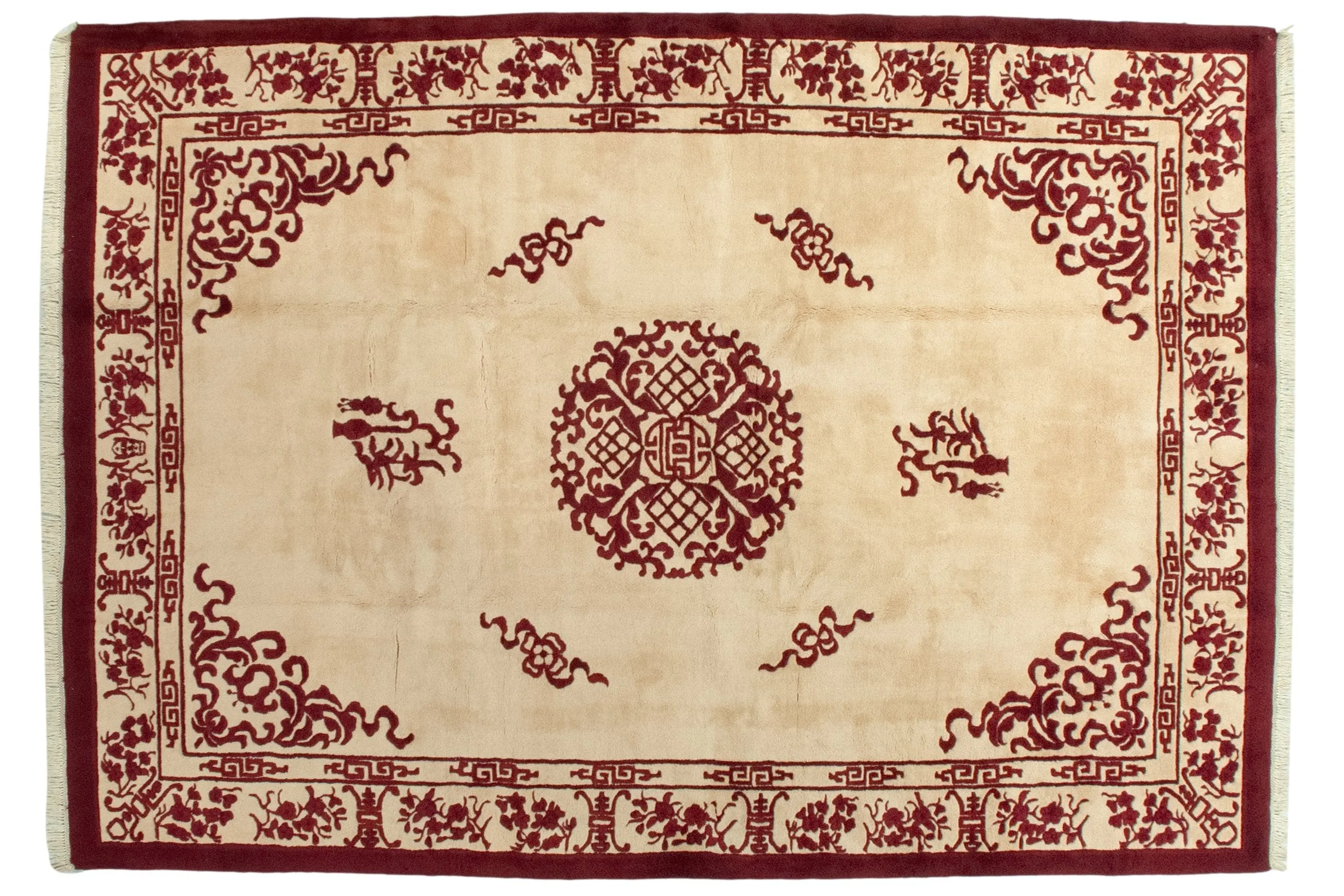 10x14 Vintage Indian Peking Design Carpet