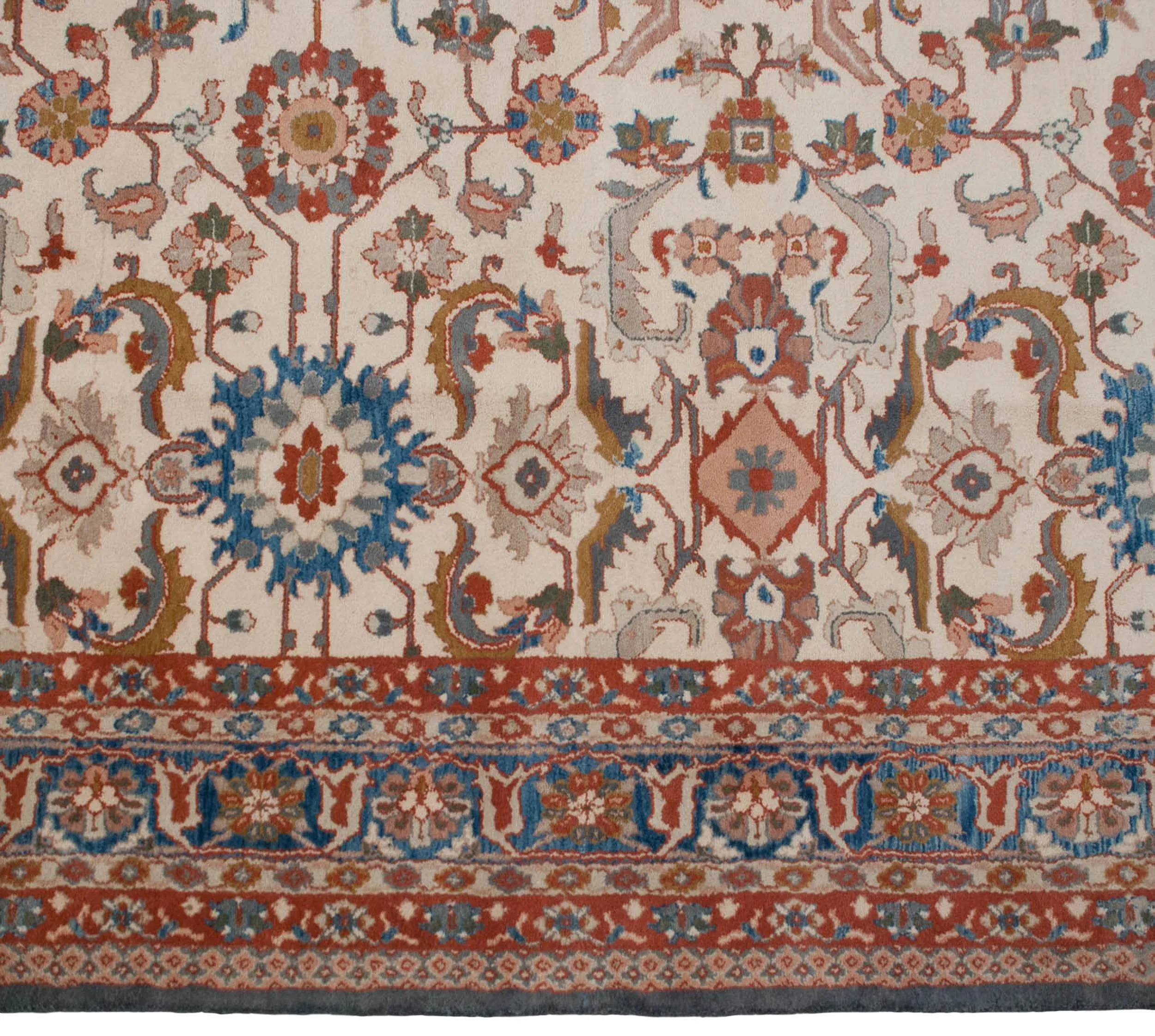 10x14 Vintage Indian Sultanabad Design Carpet