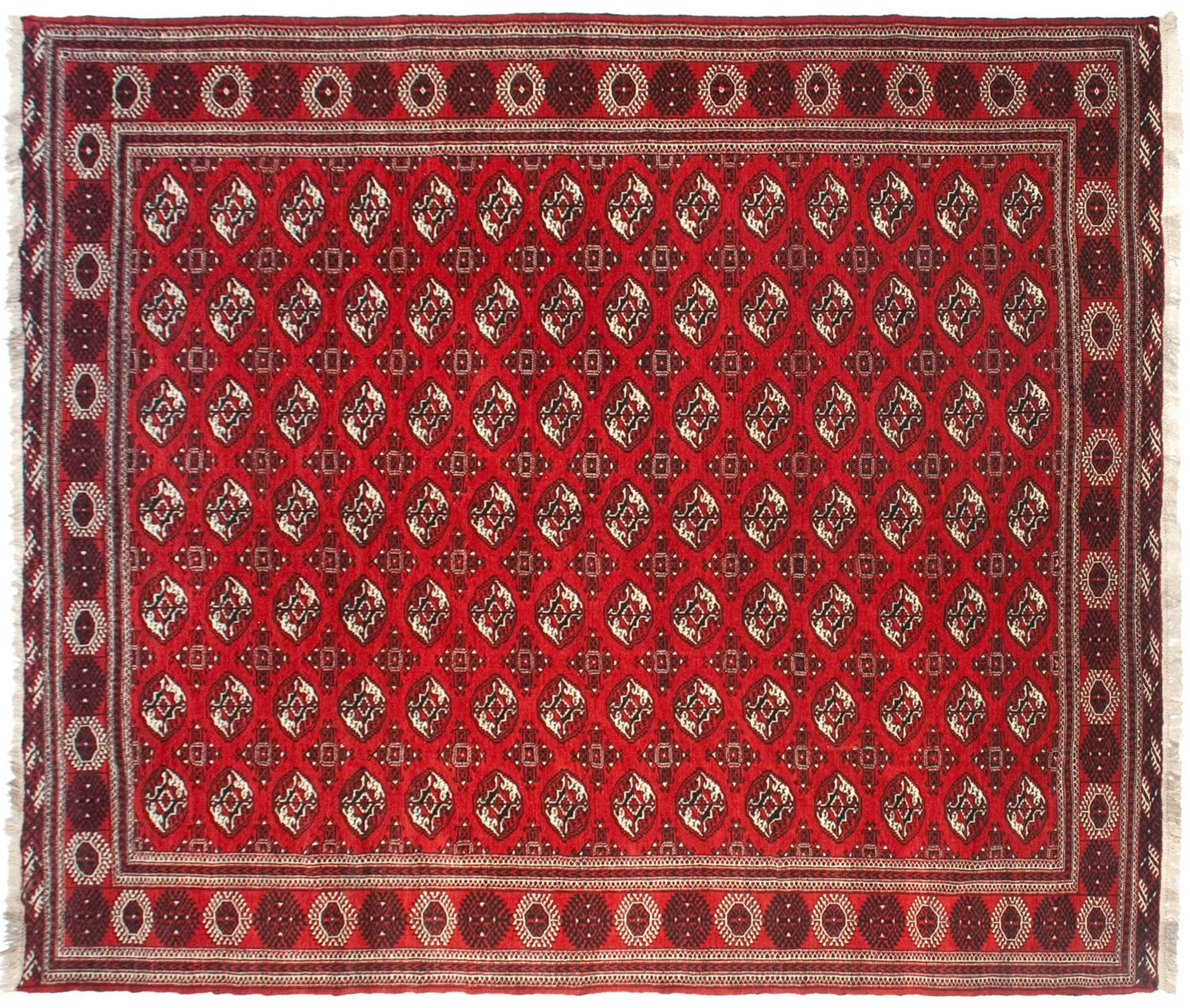 11.5x14 Vintage Bokhara Design Carpet