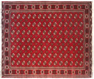 11.5x14 Vintage Bokhara Design Carpet