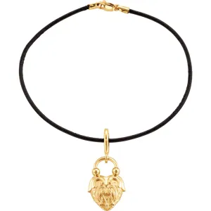 14k Yellow Gold Vintage-Style Heart Design 7" Bracelet