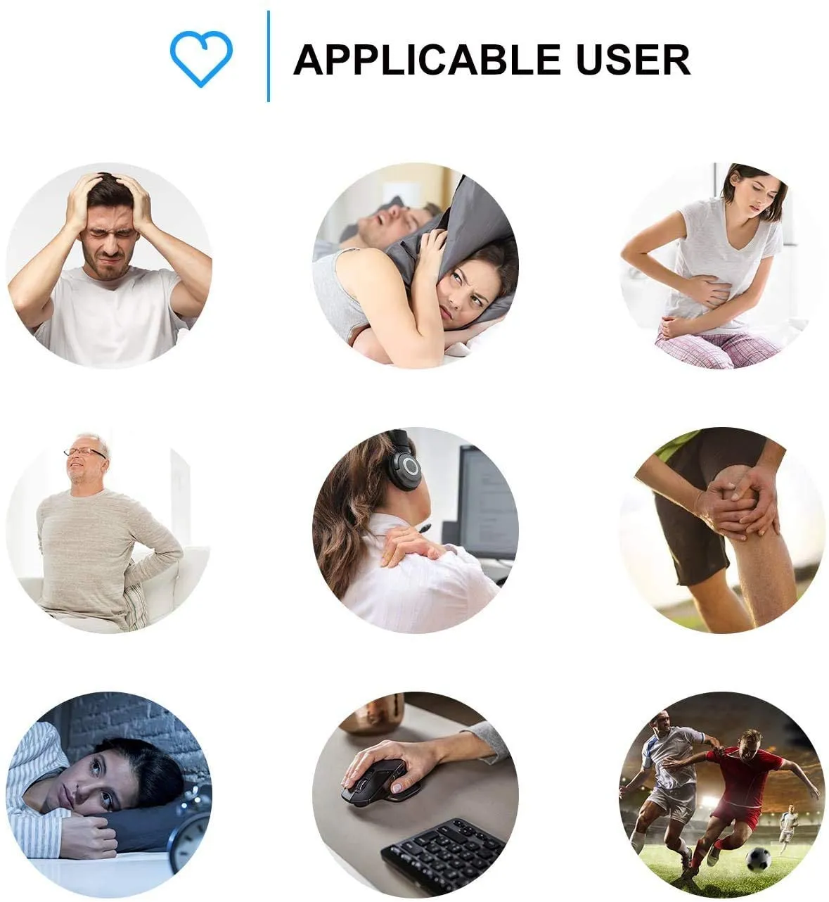 [16 Thicker Pads] NURSAL  AS1080 EMS TENS Unit Muscle Stimulator