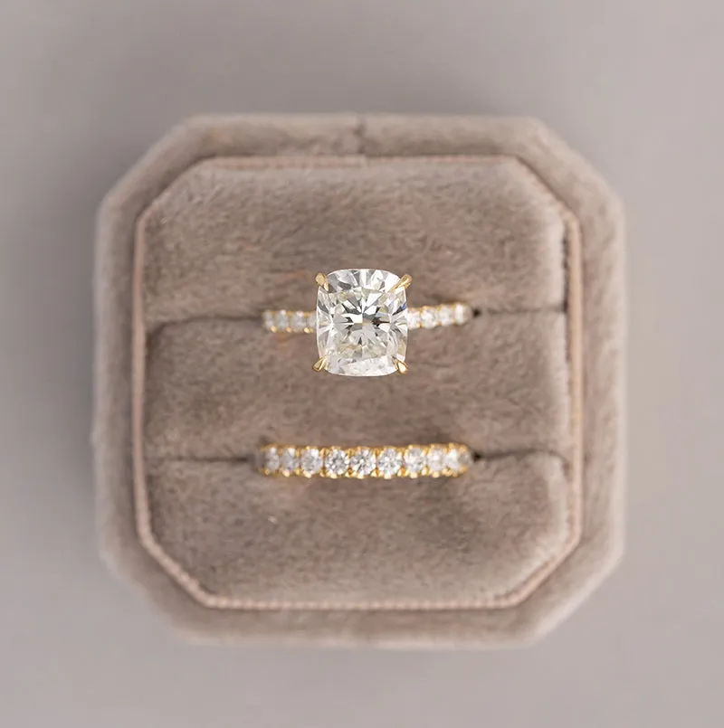 3.02 ct. Lab Grown Cushion Cut Diamond Ring