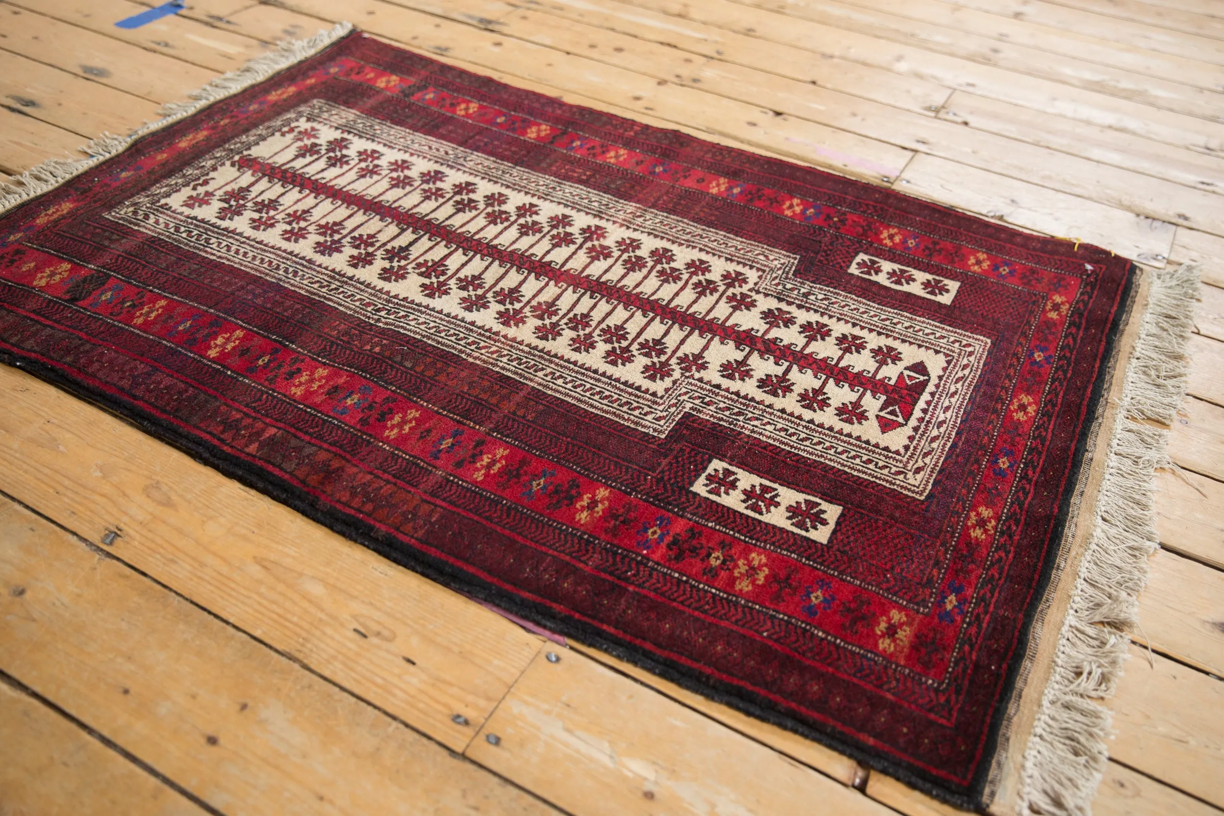 3x4.5 Vintage Pakistani Belouch Design Rug