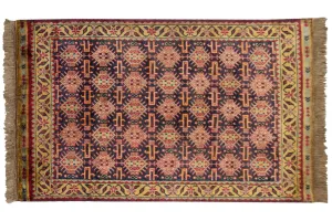 3x5 Vintage Indian Caucasian Design Rug