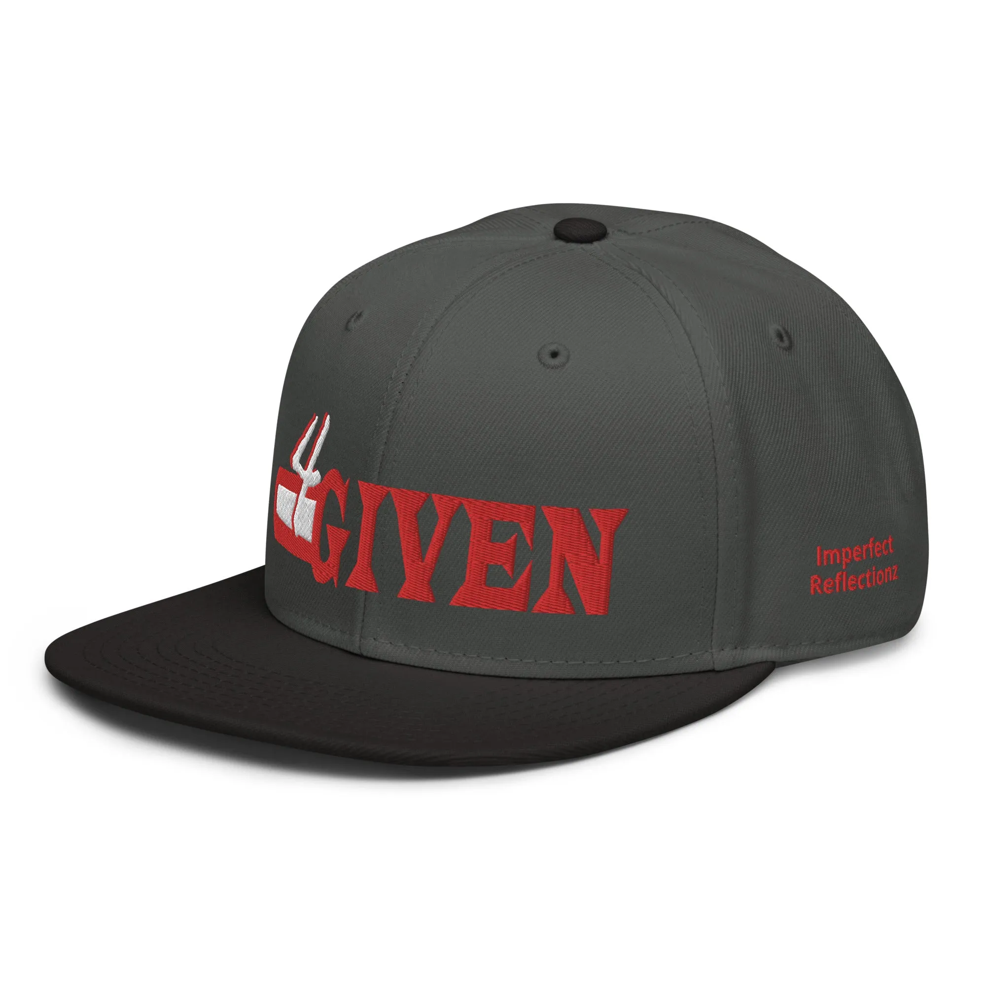 4 GIVEN Snapback Hat - rd/wht