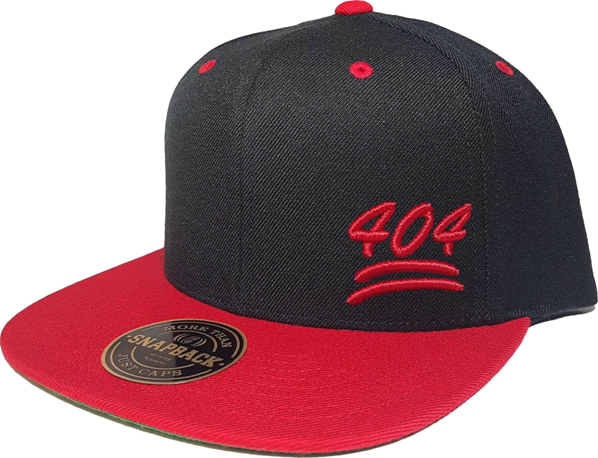 404 Snapback 100 Emoji Inspired Black Red
