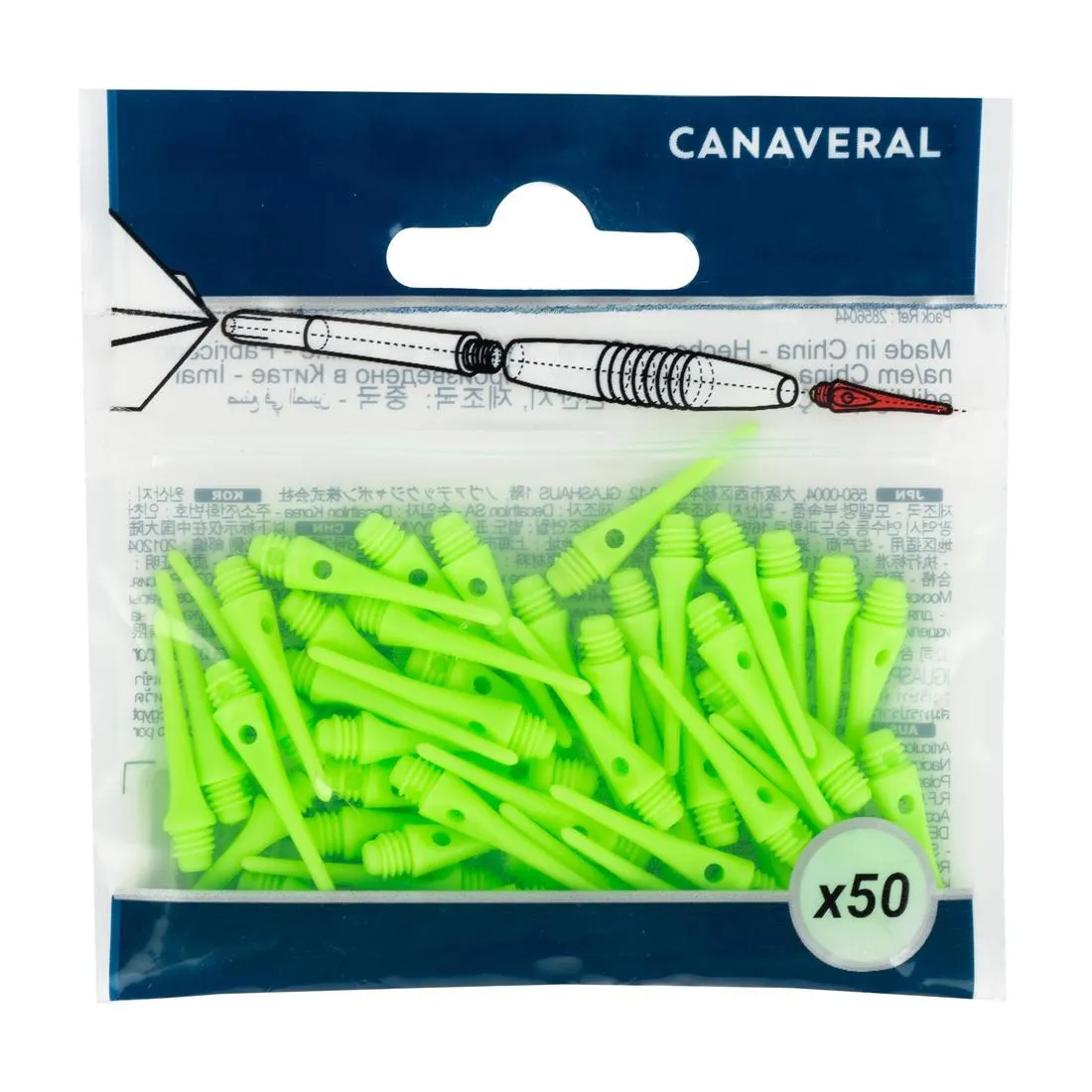 50 Plastic (Soft Tip) Dart Tips
