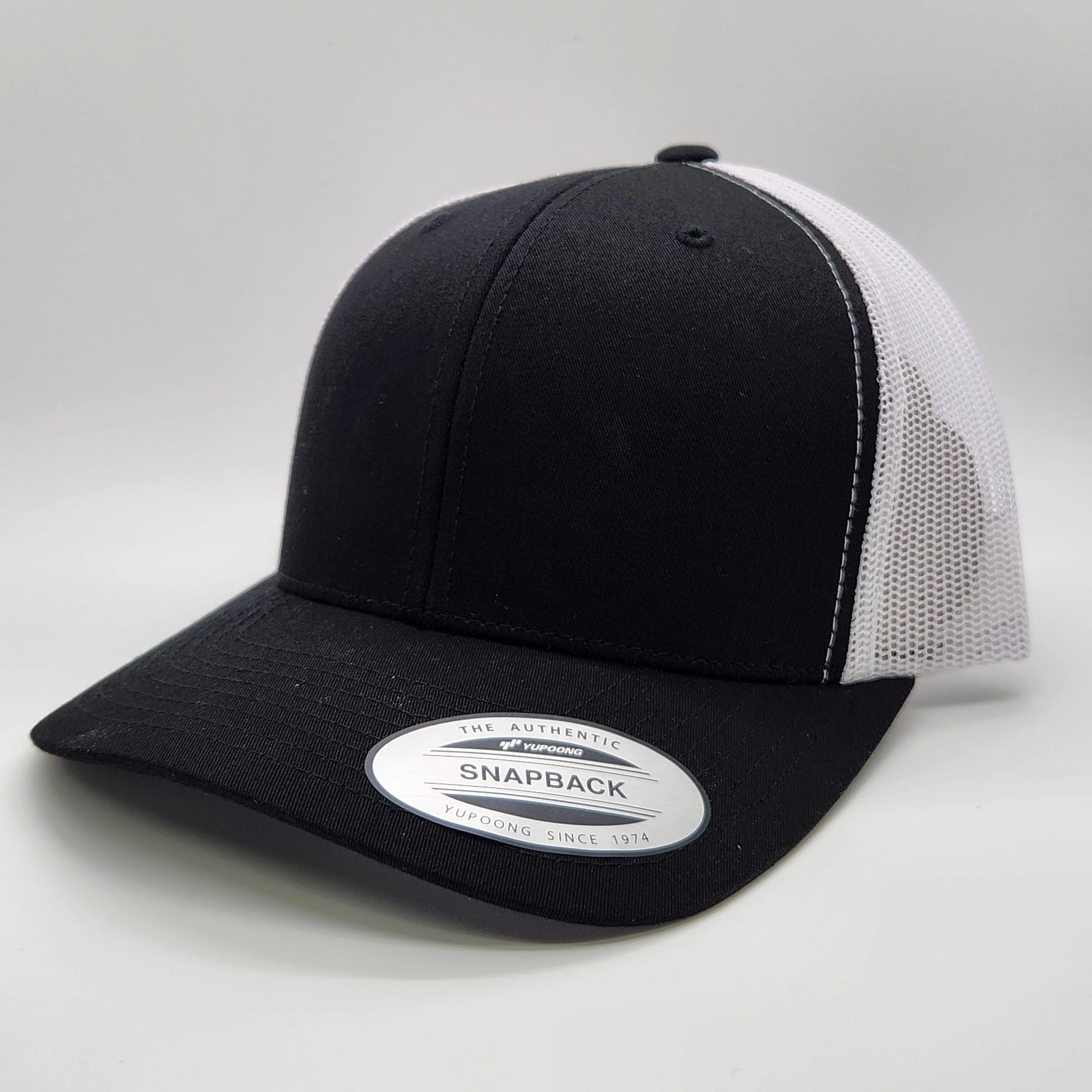 6 Count Genuine Top Grain Leather Patch Hats, Custom Engraved