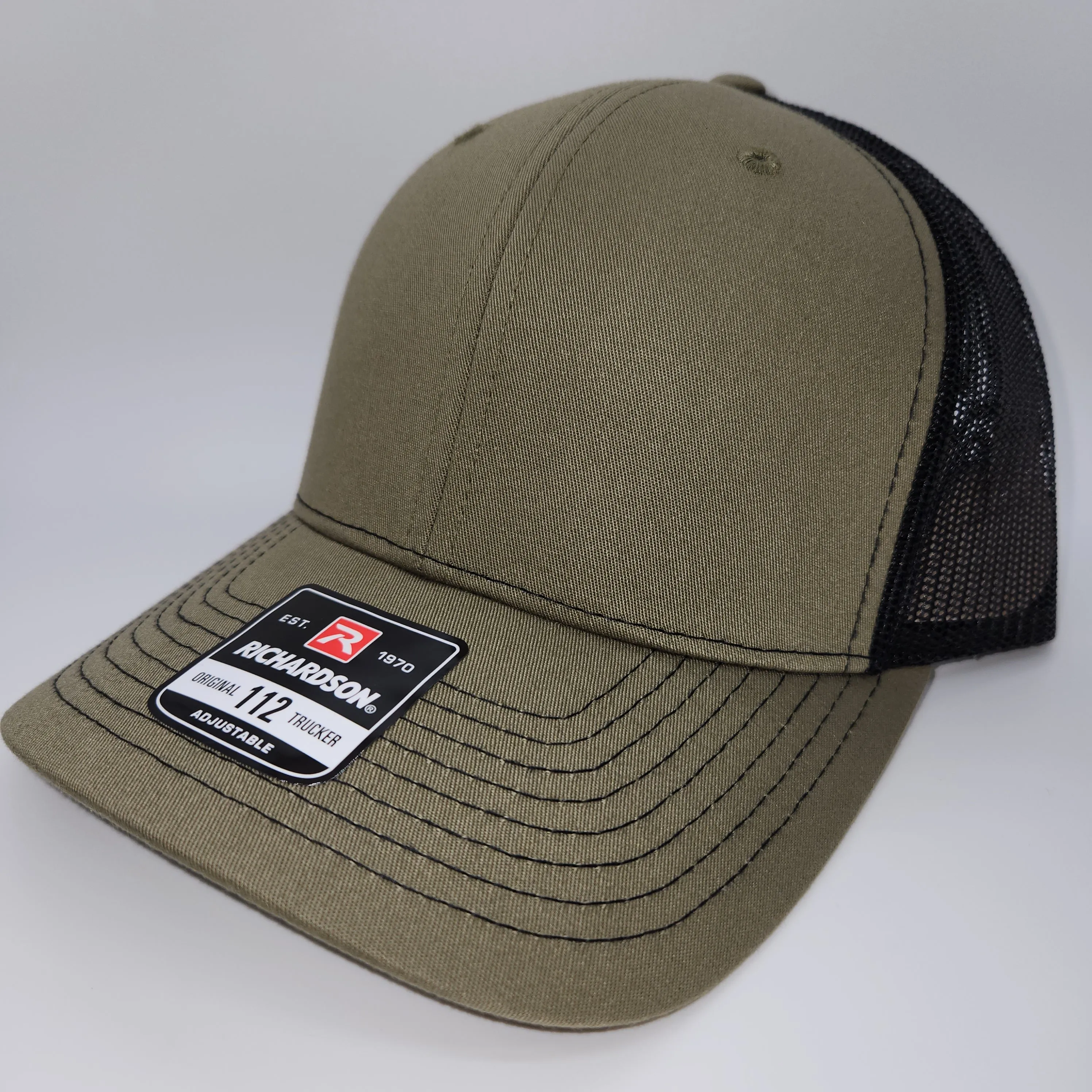 6 Count Genuine Top Grain Leather Patch Hats, Custom Engraved