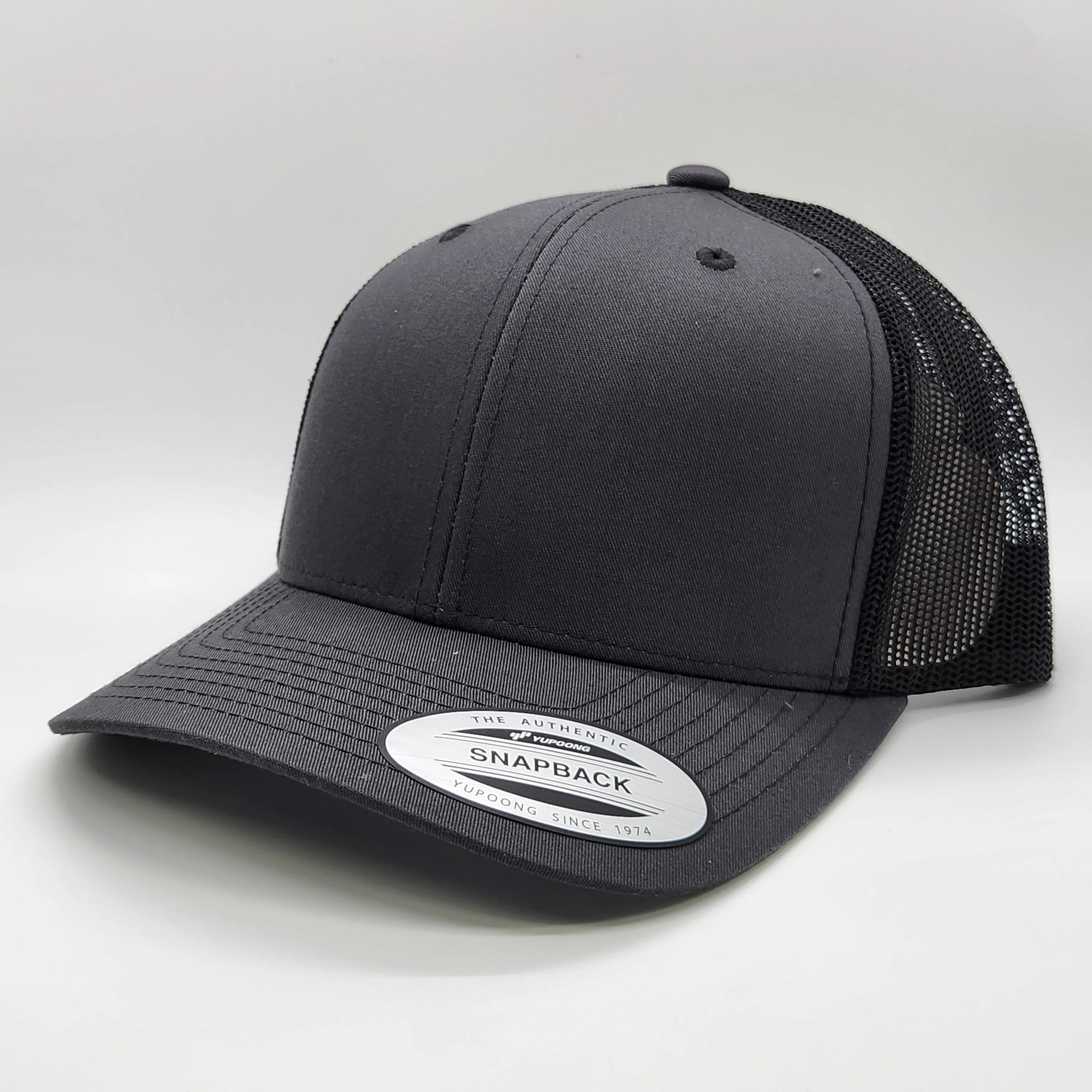 6 Count Genuine Top Grain Leather Patch Hats, Custom Engraved