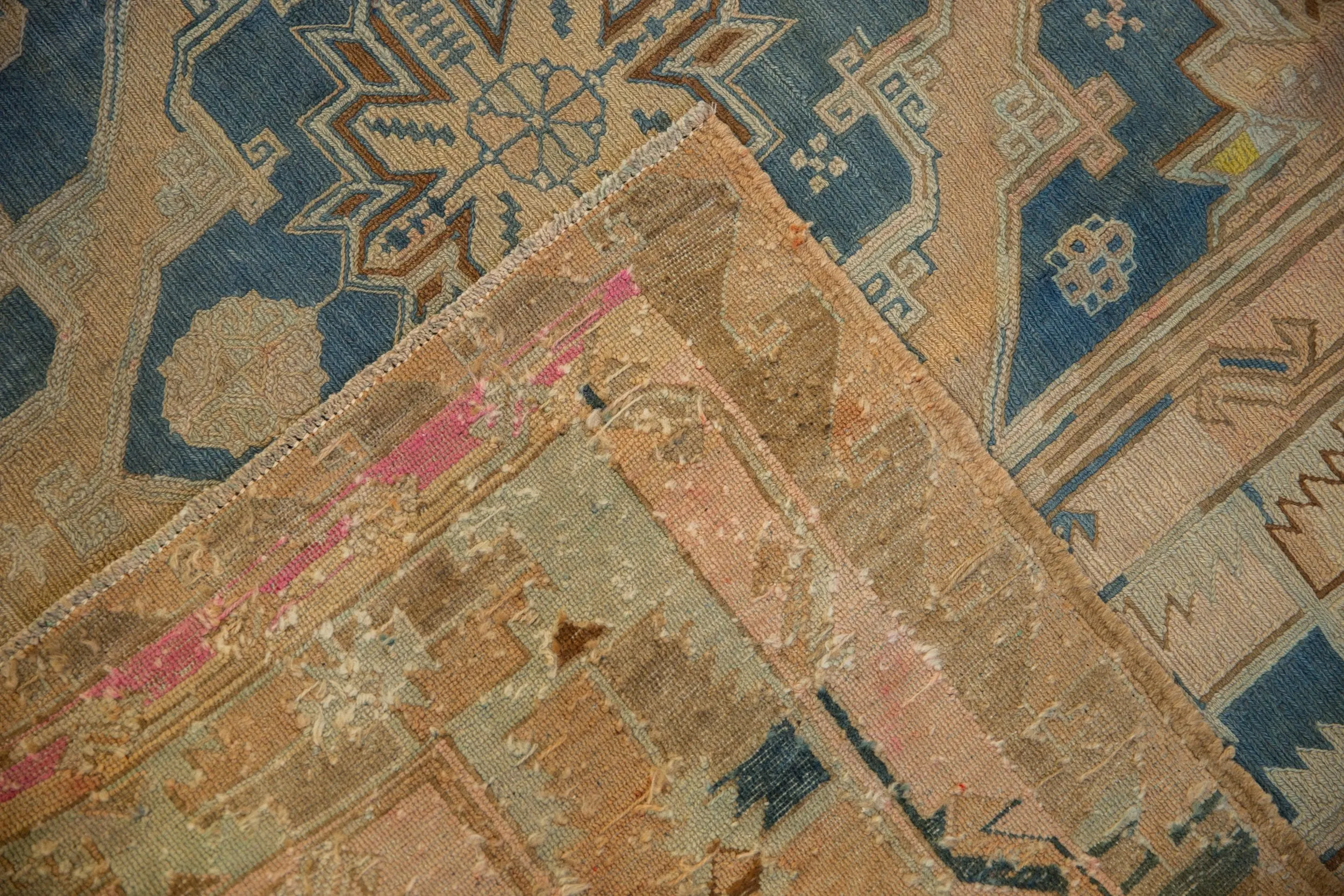 6.5x12 Vintage Distressed Soumac Carpet