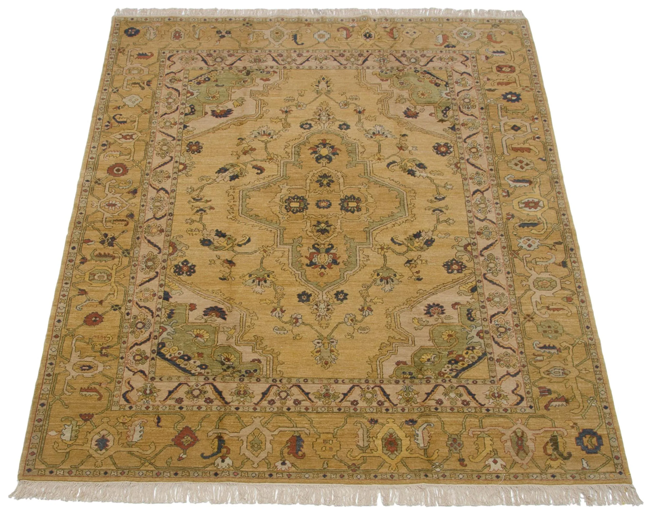 8x10 Vintage Armenian Heriz Design Carpet