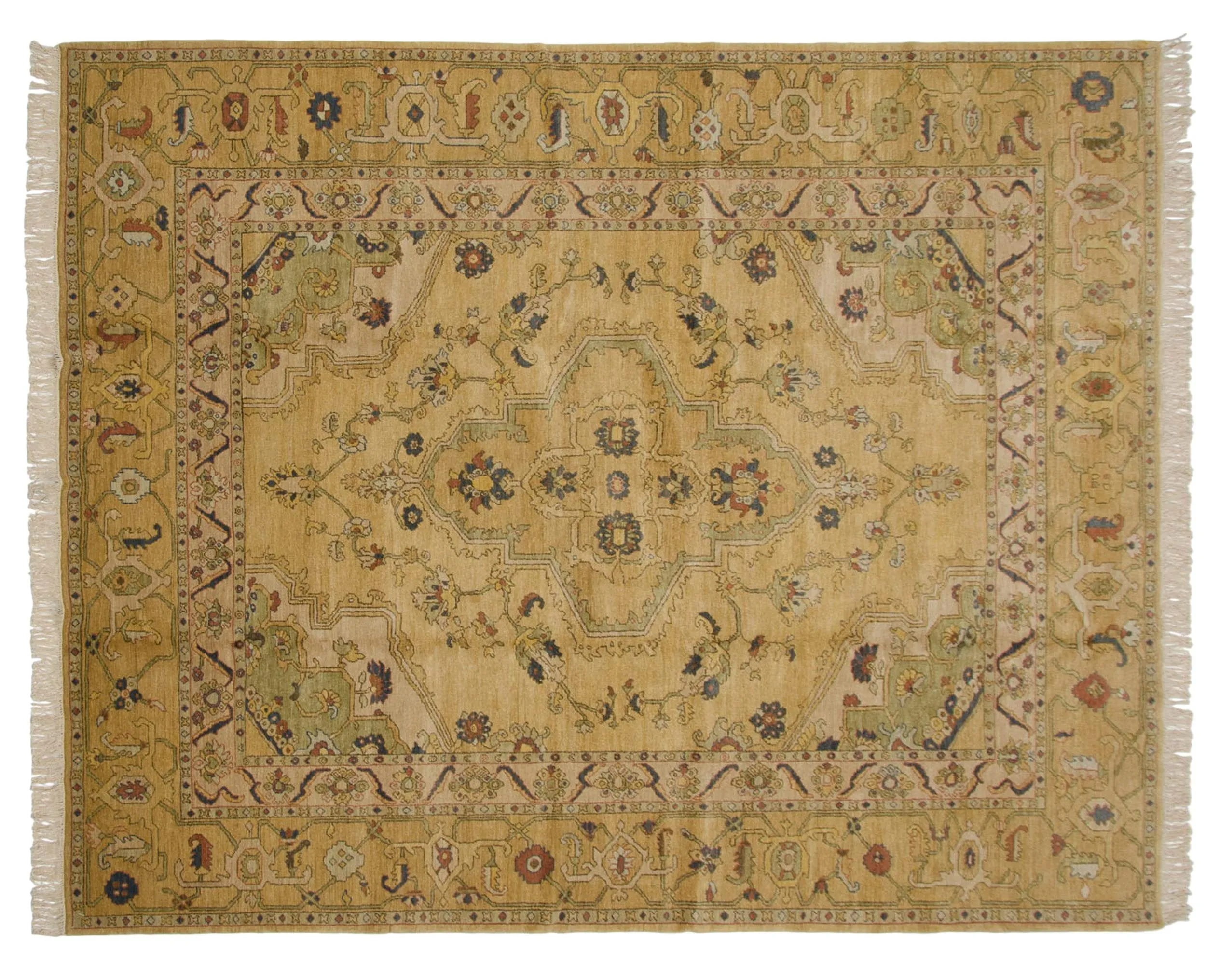 8x10 Vintage Armenian Heriz Design Carpet