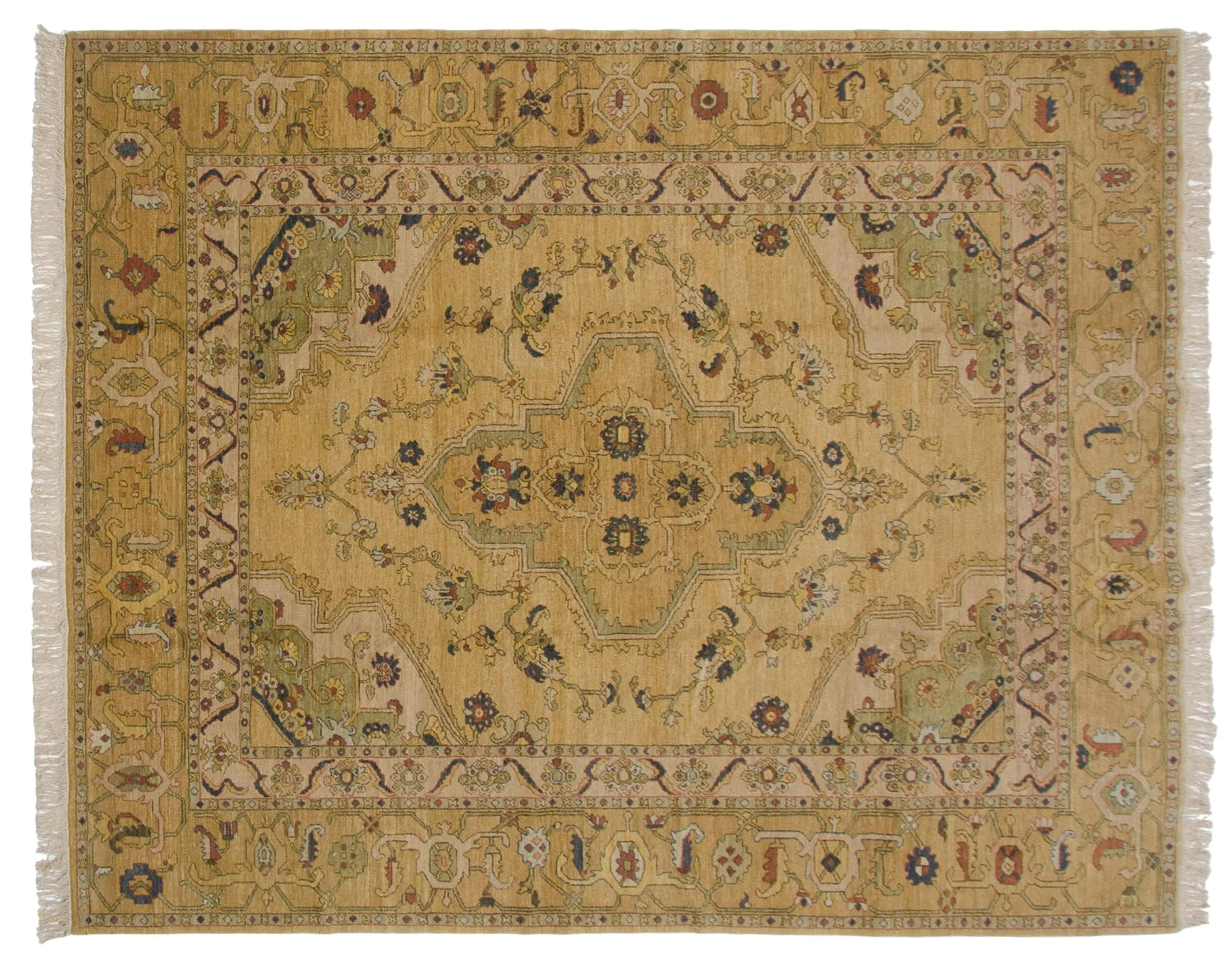 8x10 Vintage Armenian Heriz Design Carpet