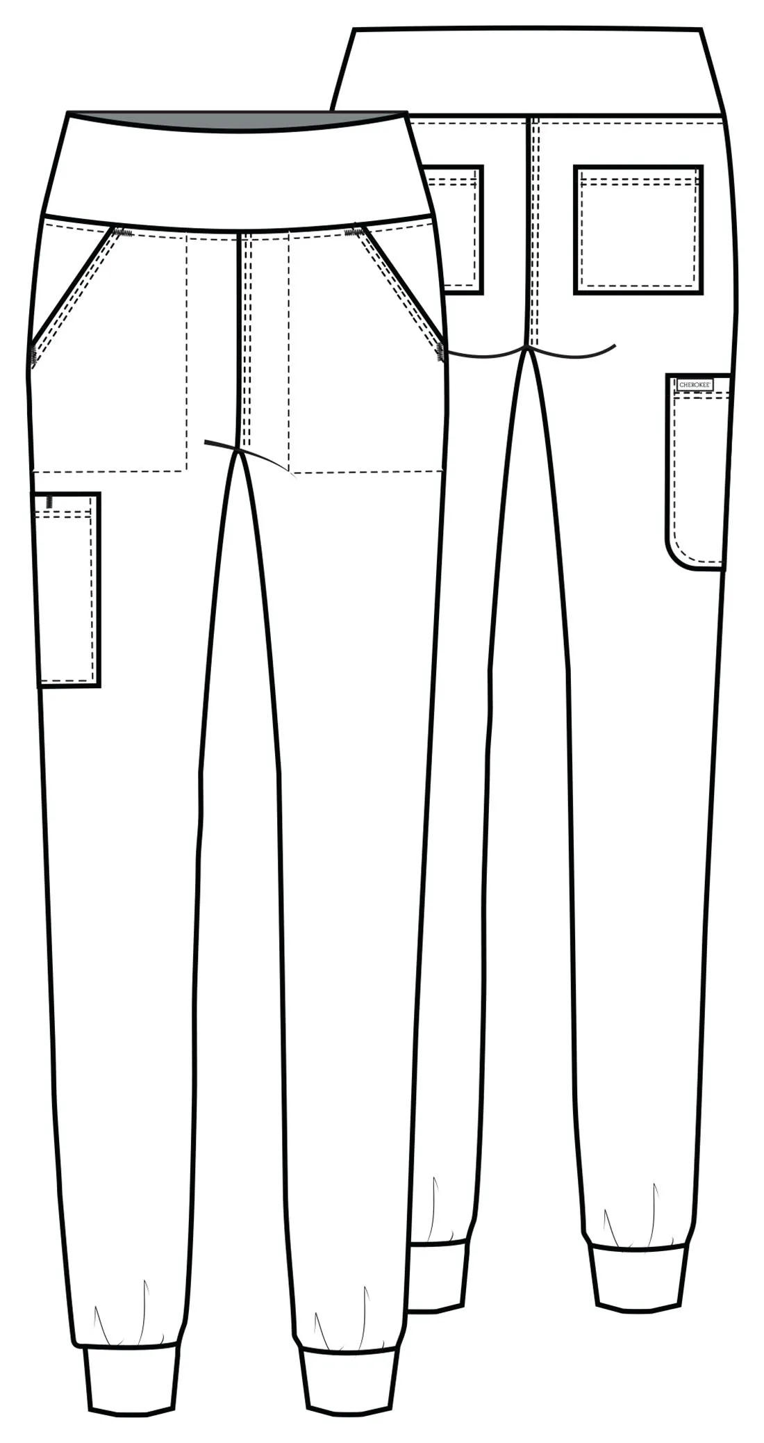Achieve CK033 Women's 5 Pocket Jogger Pant Royal