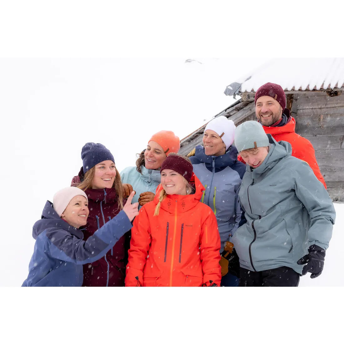 ADULT SKI HAT - SIMPLE - BURGUNDY