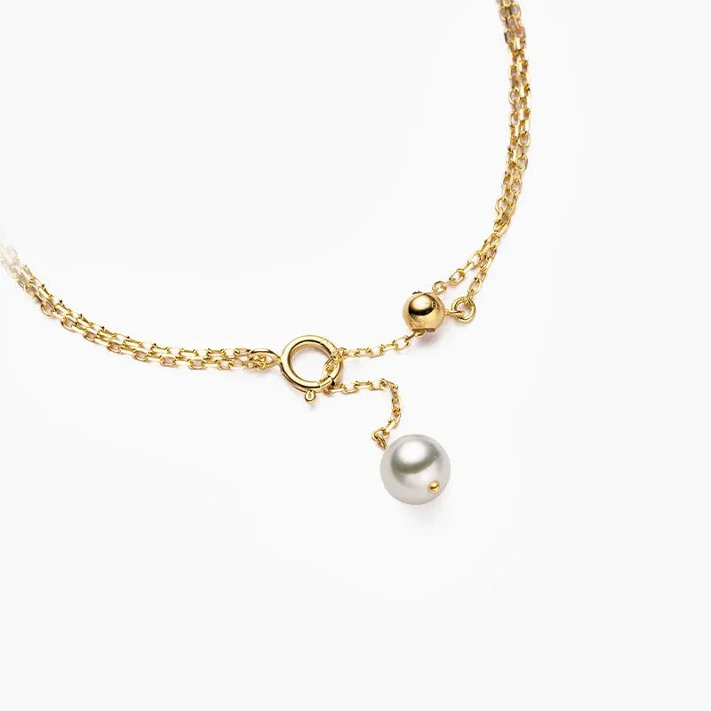 Akoya Pearl 18K Gold Single Bead Bracelet