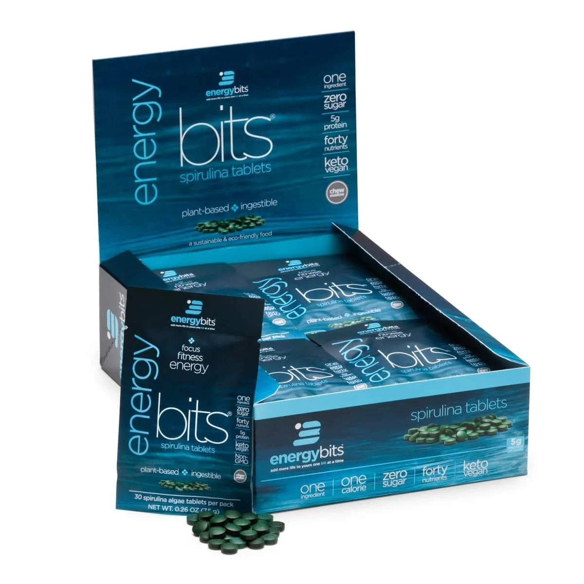 Algae Bit Energy Single Pouches (30 Count per pouch)