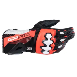 Alpinestars GP Pro R4 Gloves Black / Red Fluo / White