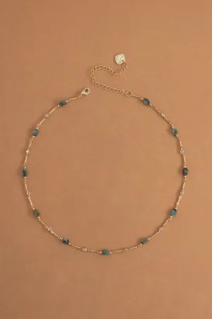 Amazonite Gold Dainty Necklace