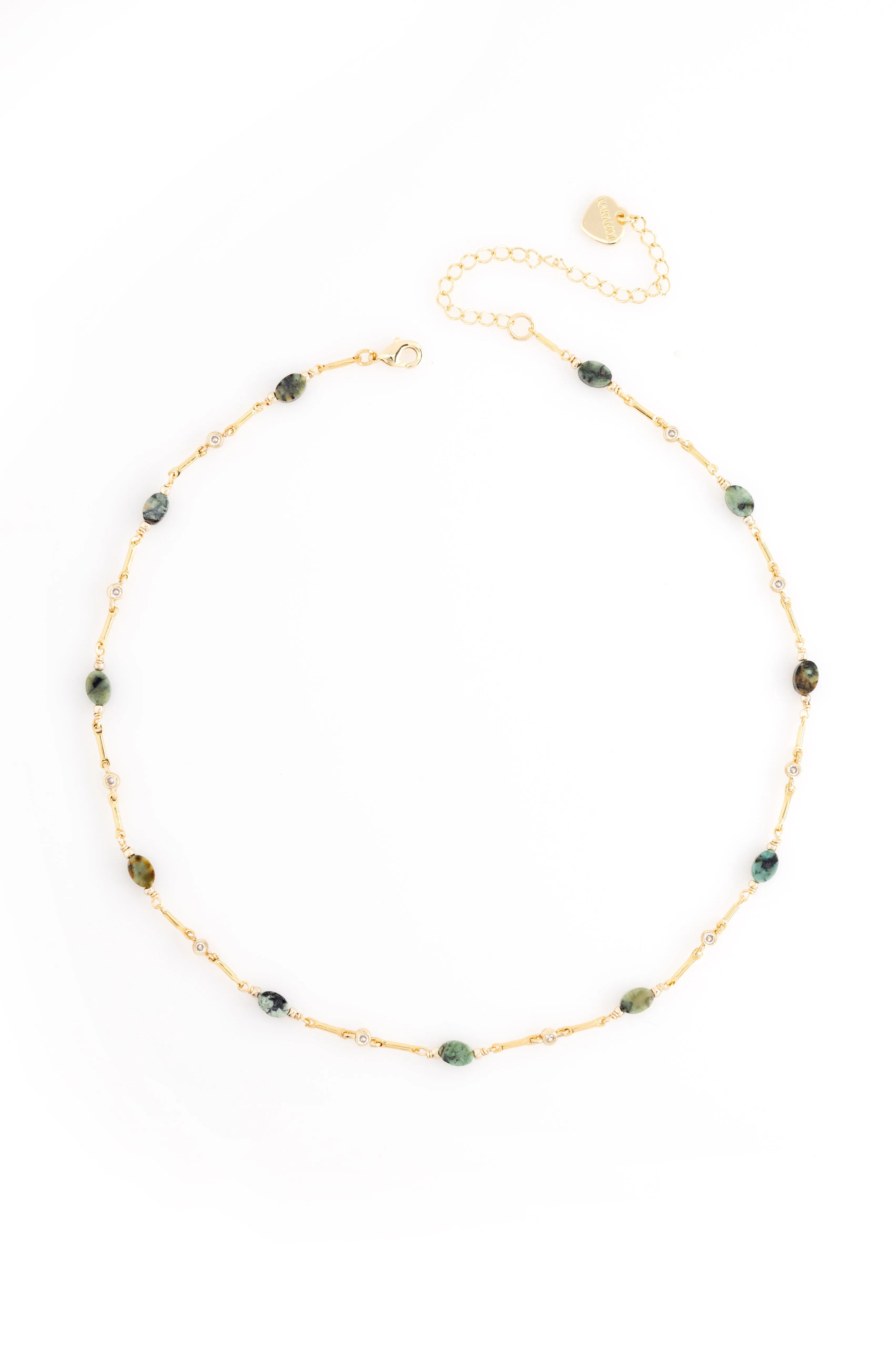 Amazonite Gold Dainty Necklace