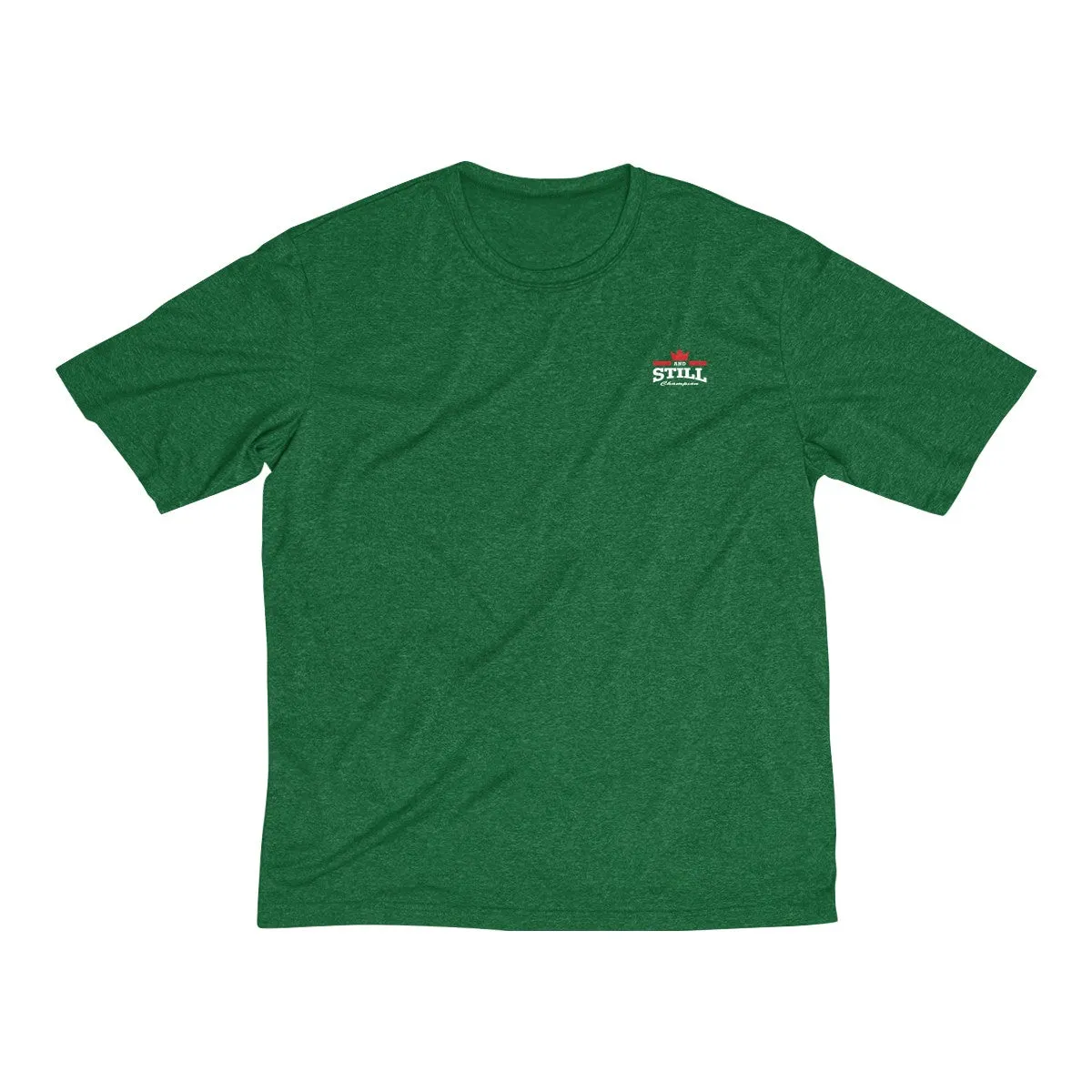 And Still Champion crest logo white lettering men's Dri-fit tee