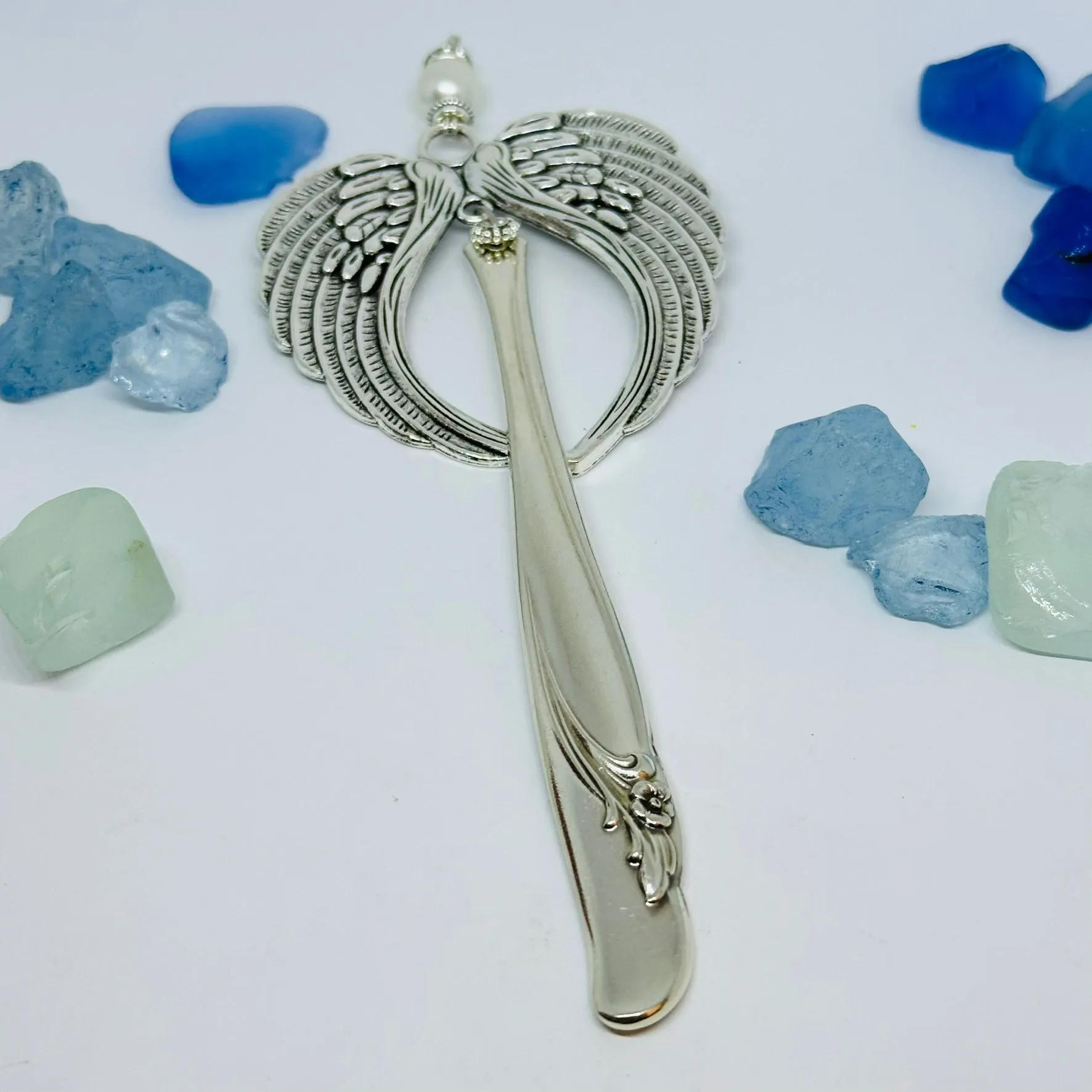 Angel Ornaments (Large) Specific Patterns made with Vintage Silverware