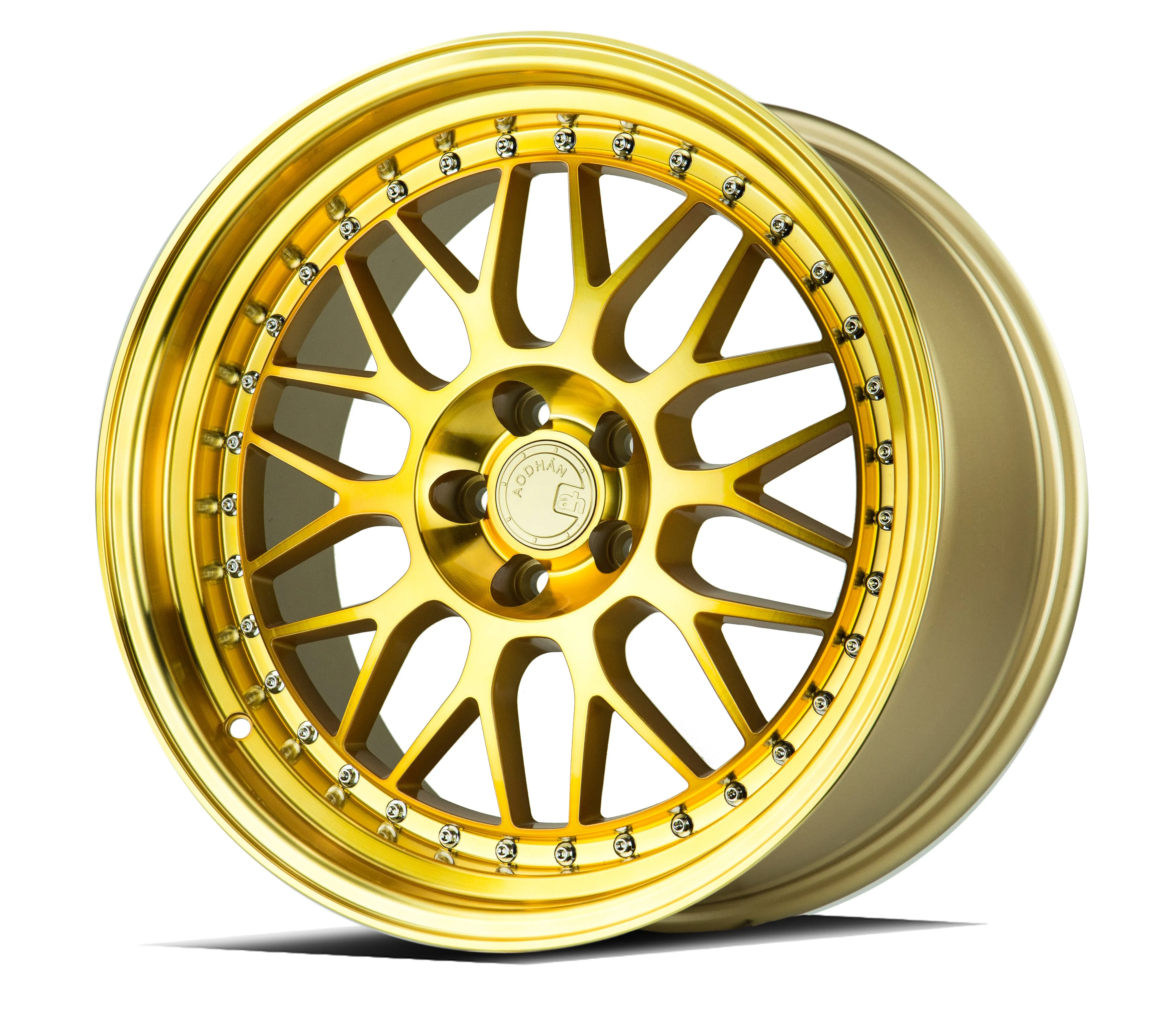 Aodhan AH02 18x9.5 5x100  30 Gold w/Machined Face