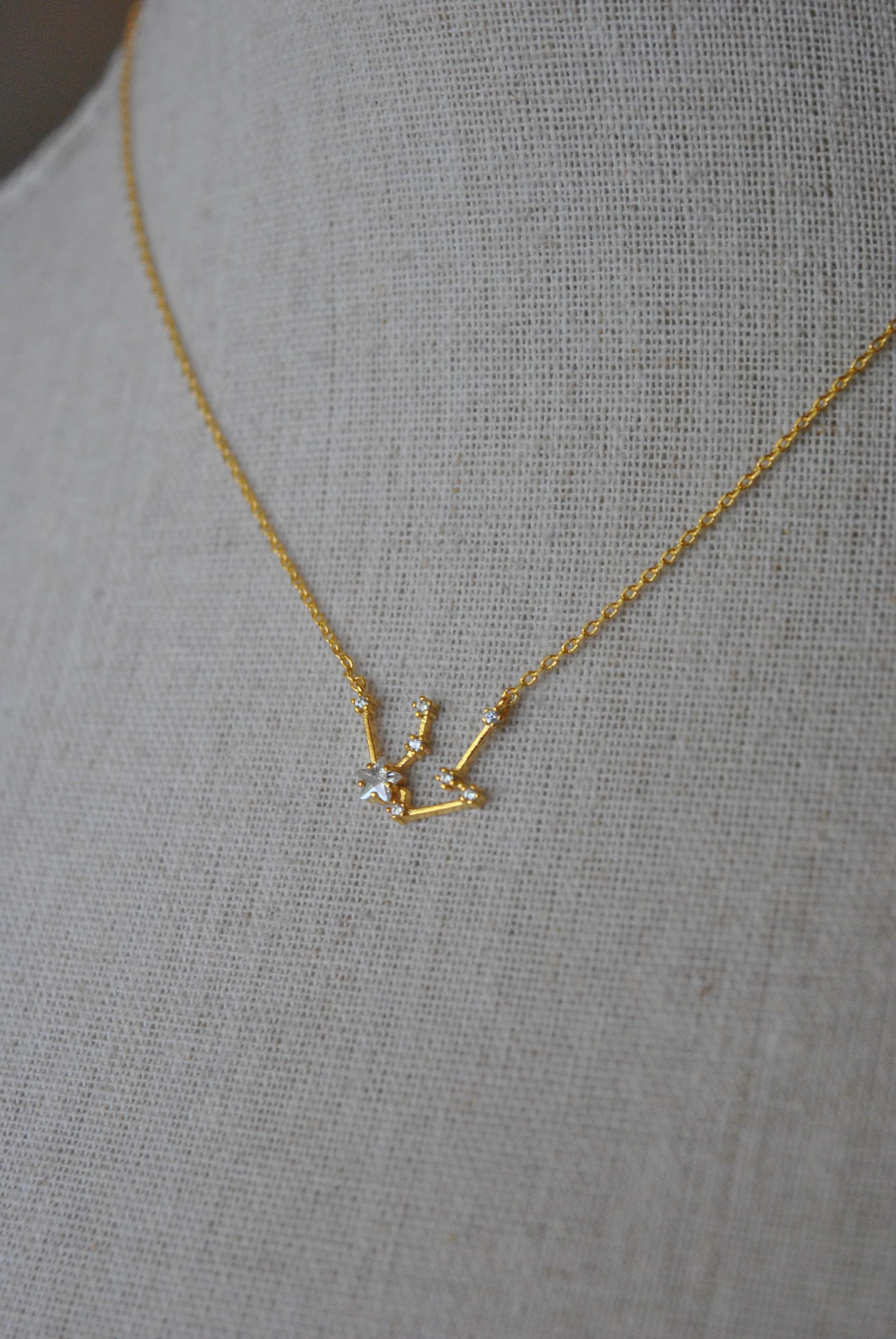 AQUARIUS GOLD DELICATE NECKLACE