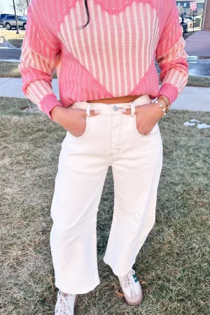 Aspen White Barrel Jeans
