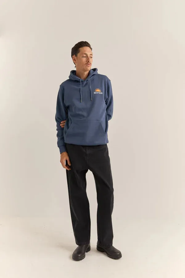 Awake Fleece Hood - Navy