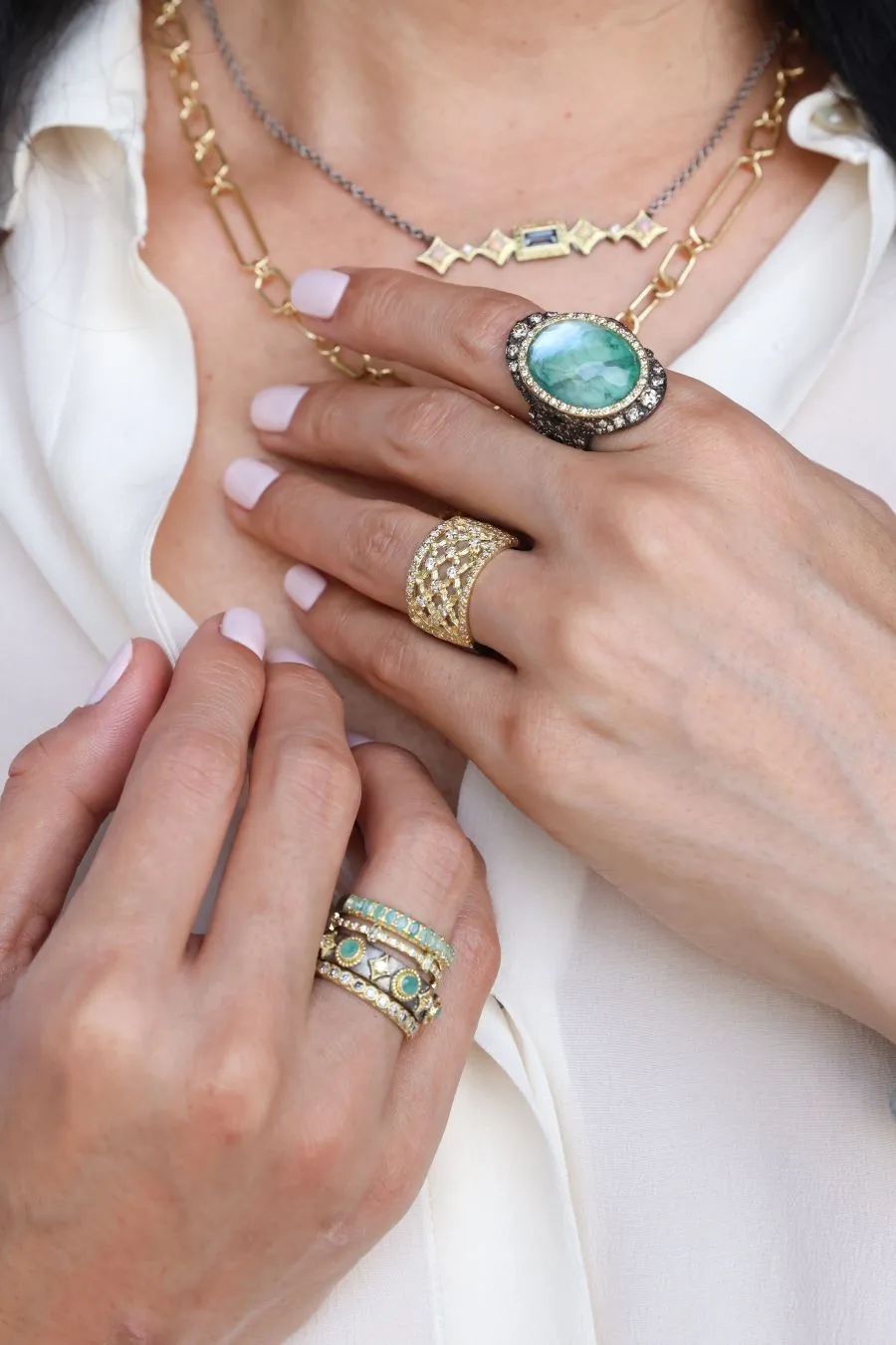 BAGUETTE SPINEL STACK BAND