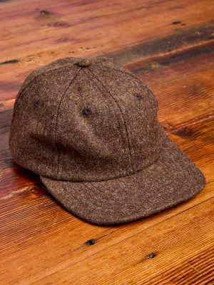 Baseball Hat in Medium Brown Wool