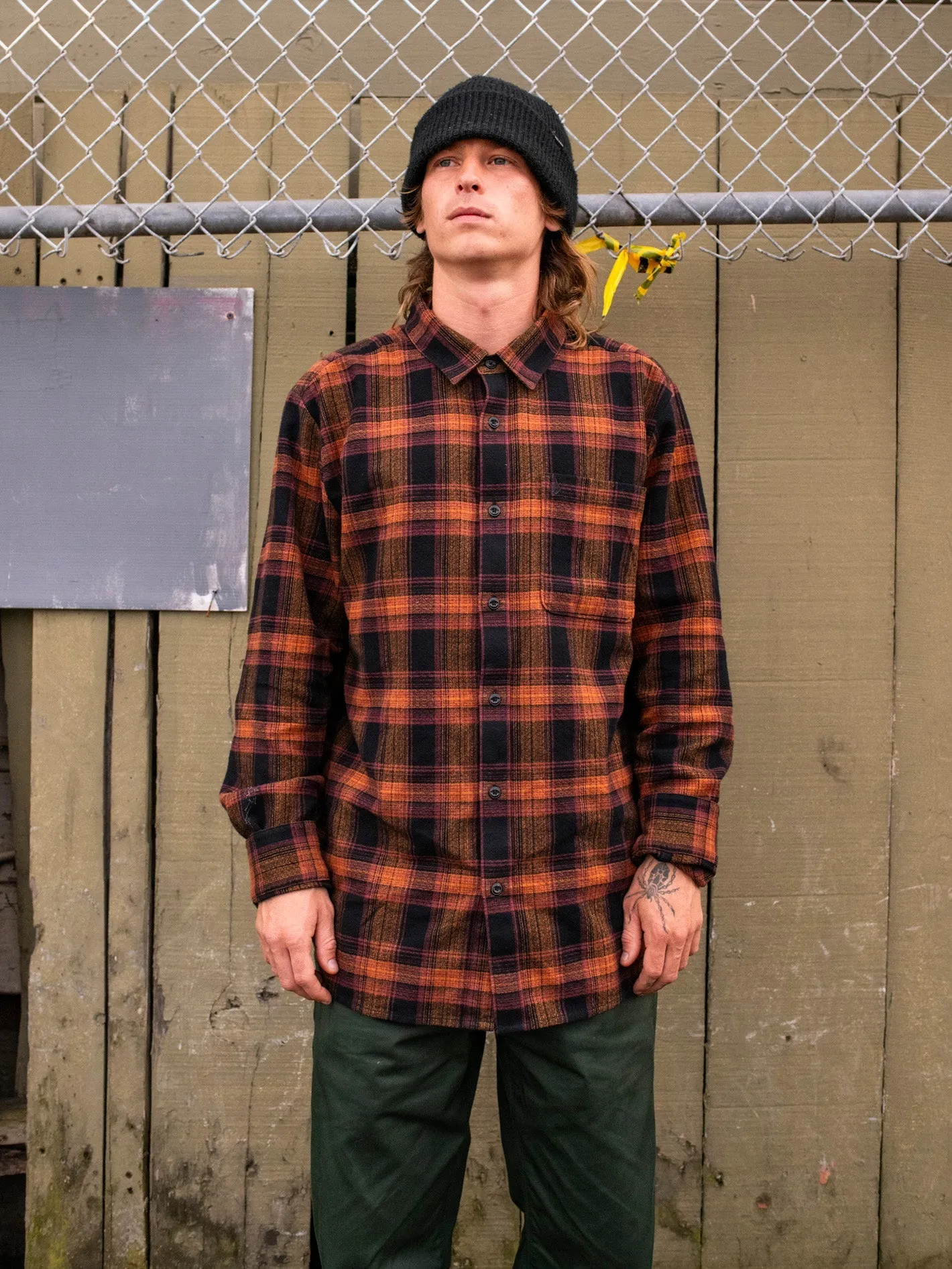 Baystone Flannel Hemd - Black