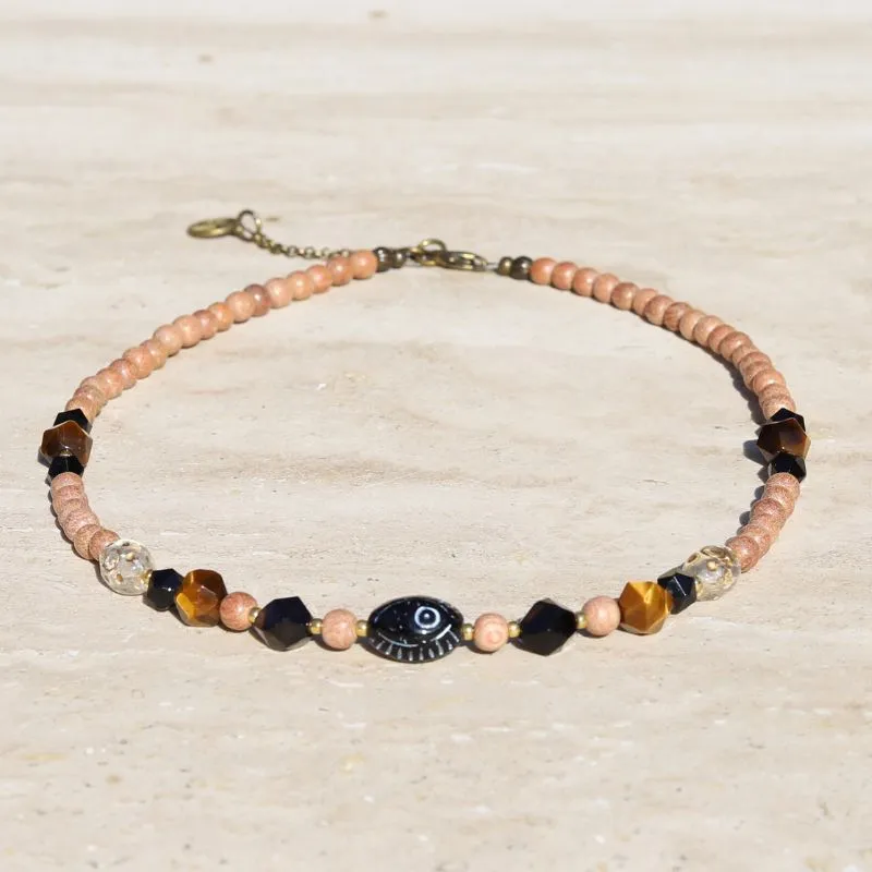 Beaded Evil Eye Necklace *Final Sale*