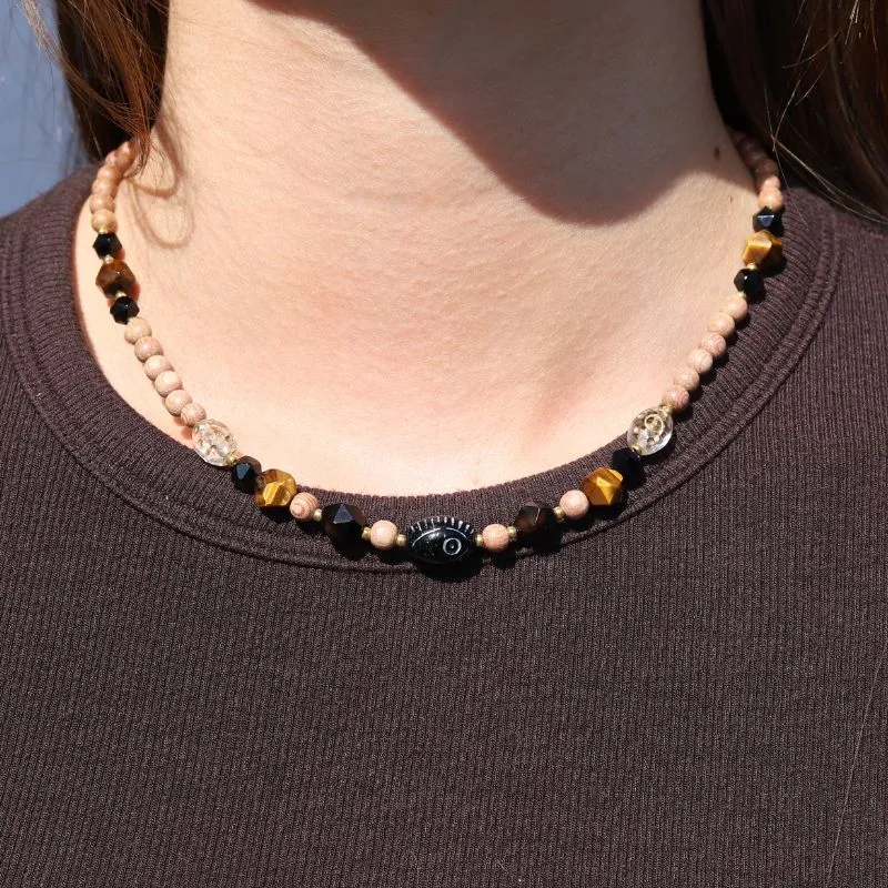 Beaded Evil Eye Necklace *Final Sale*
