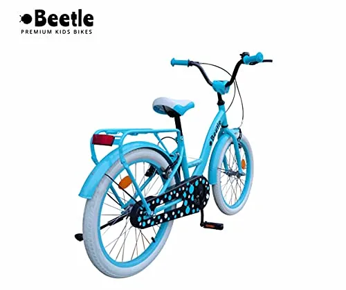 Beetle Panache 20T Kids Cycle With 12 Inches Steel Frame for 6 to 10 Year olds, Turquoise Blue
