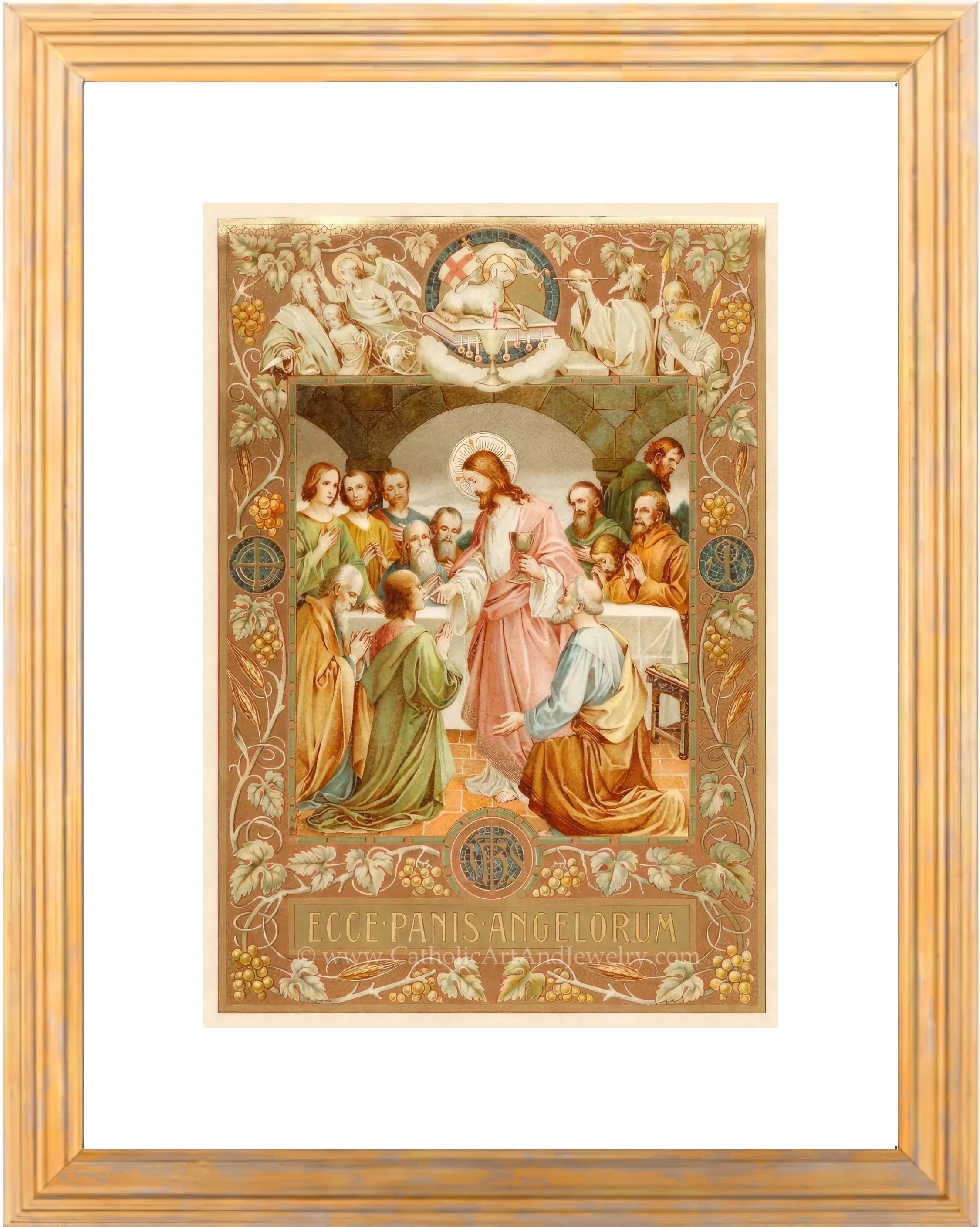 Behold, the Bread of Angels! – Early 20th Century Catholic Art – Catholic Gift – Archival Quality
