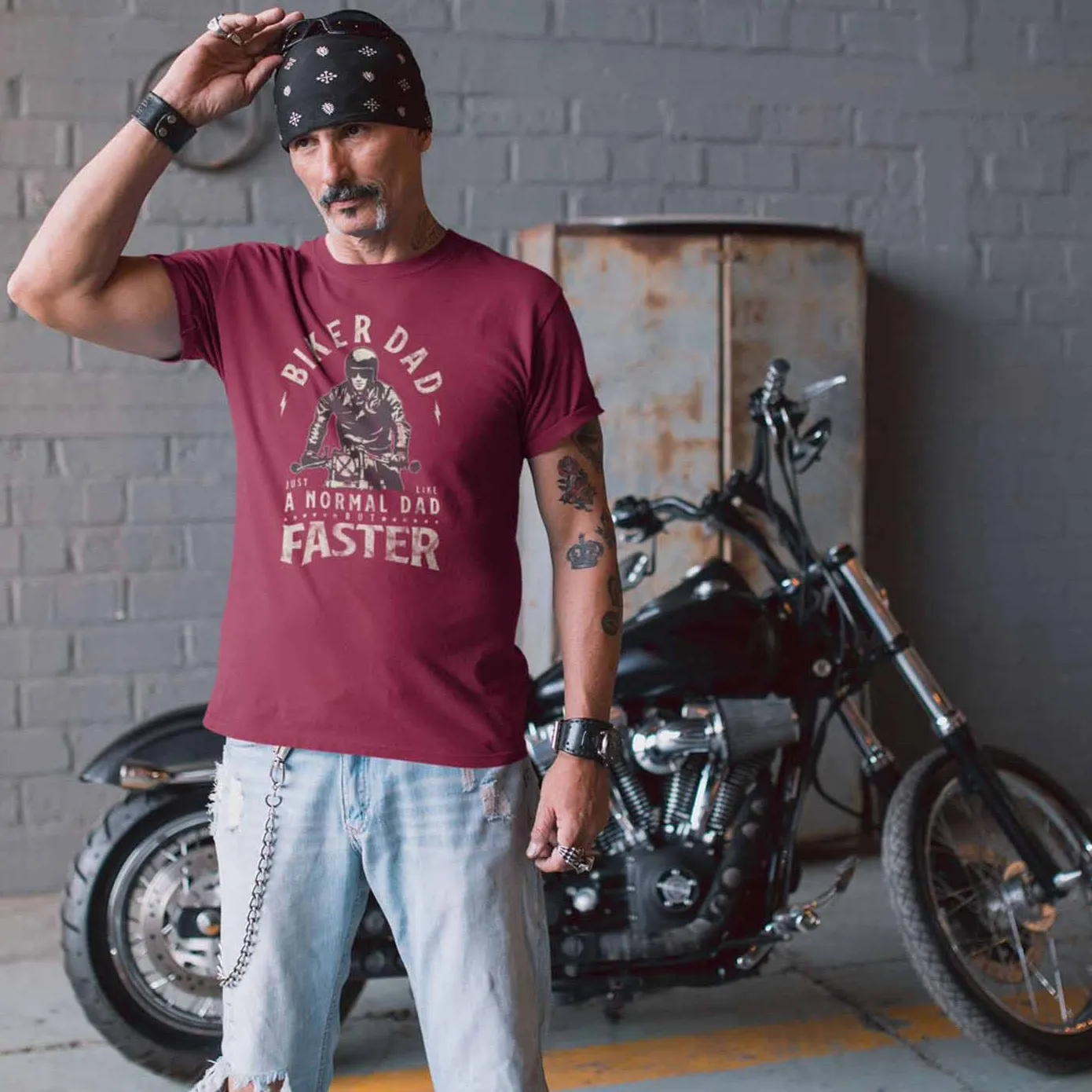 Biker dad t-shirt