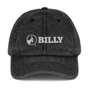 BILLY Vintage Cap (White Horizontal Logo - Embroidery) — AVAILABLE IN 5 COLORS