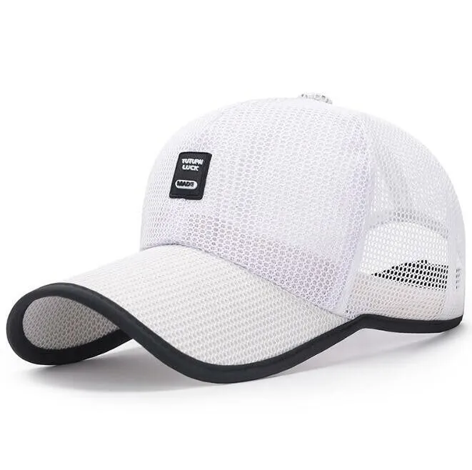 Black Edge Baseball Cap Mesh Breathable Hat